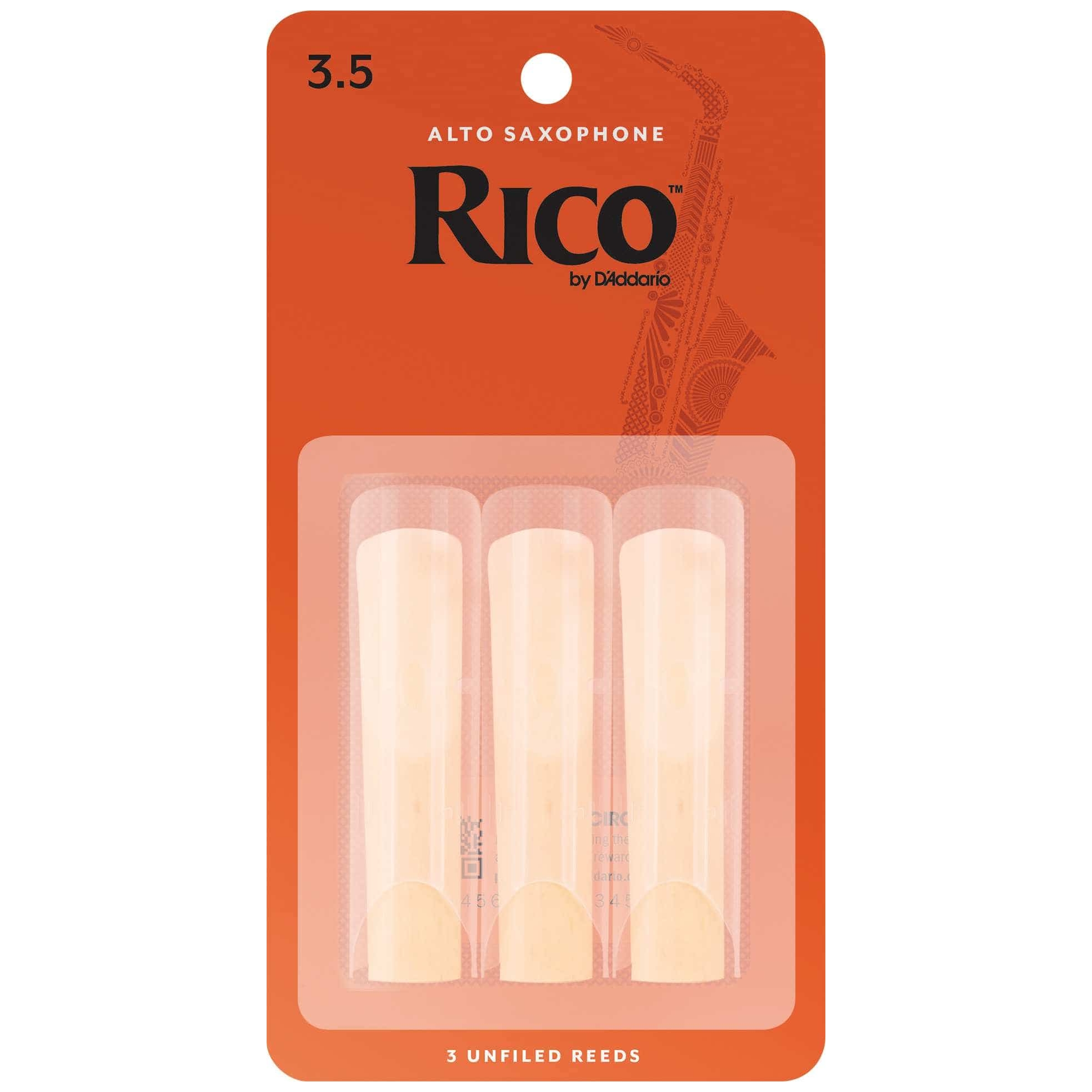 D’Addario Woodwinds - D’Addario Woodwinds Rico - Alt Saxophone 3,5 - 3er Pack