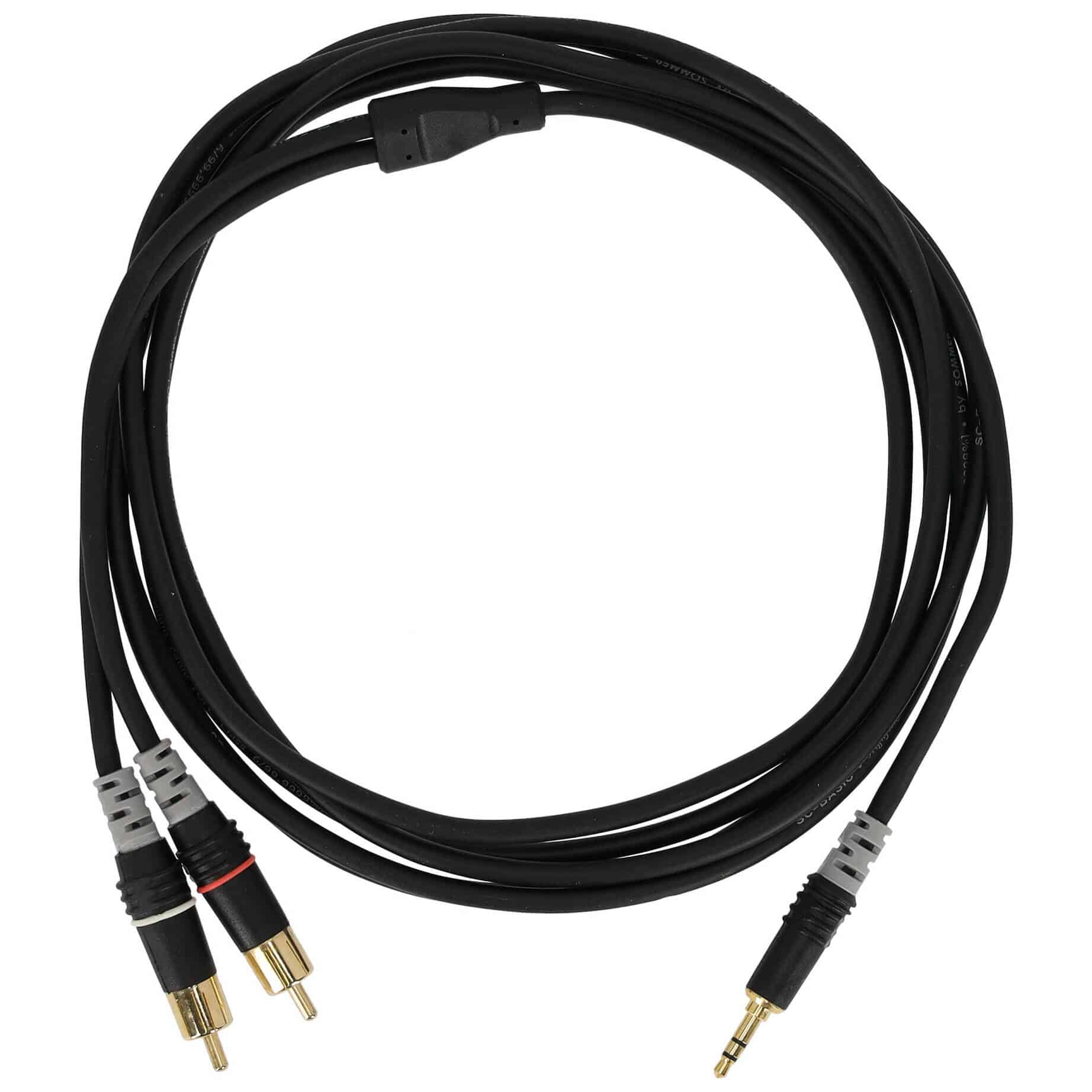 Sommer Cable HBA-3SC2-0300 Stereo Mini-Klinke auf 2 x Cinch 3 mtr.