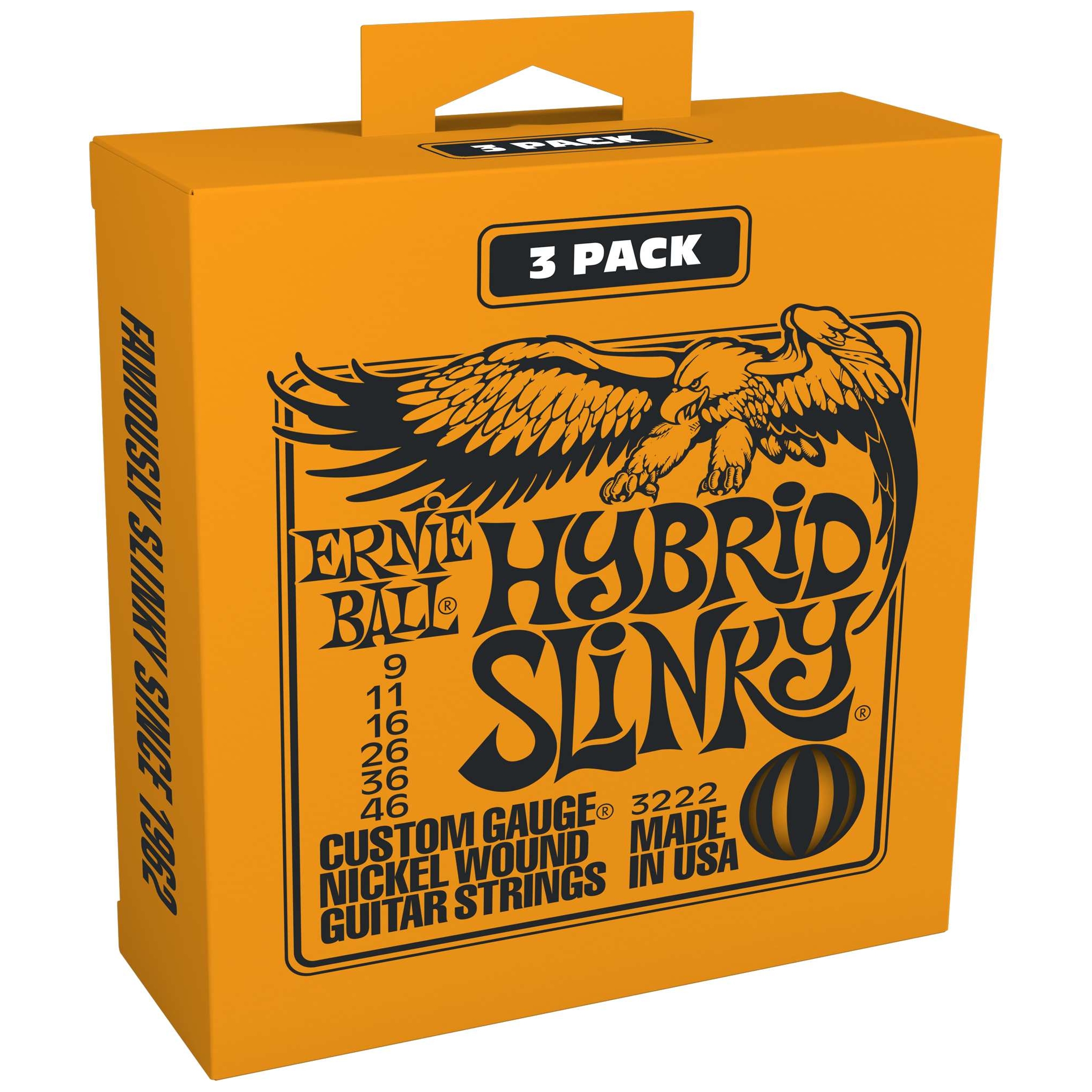 Ernie Ball - Ernie Ball 3222 - Hybrid Slinky 3er Pack 009-046