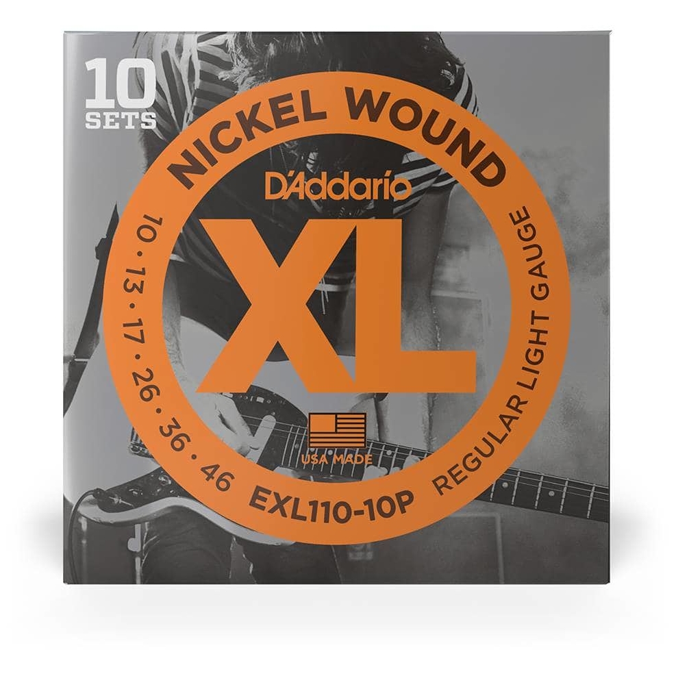 D’Addario EXL110-10P - XL Electric Nickel Wound 10er Pack | 010-046
