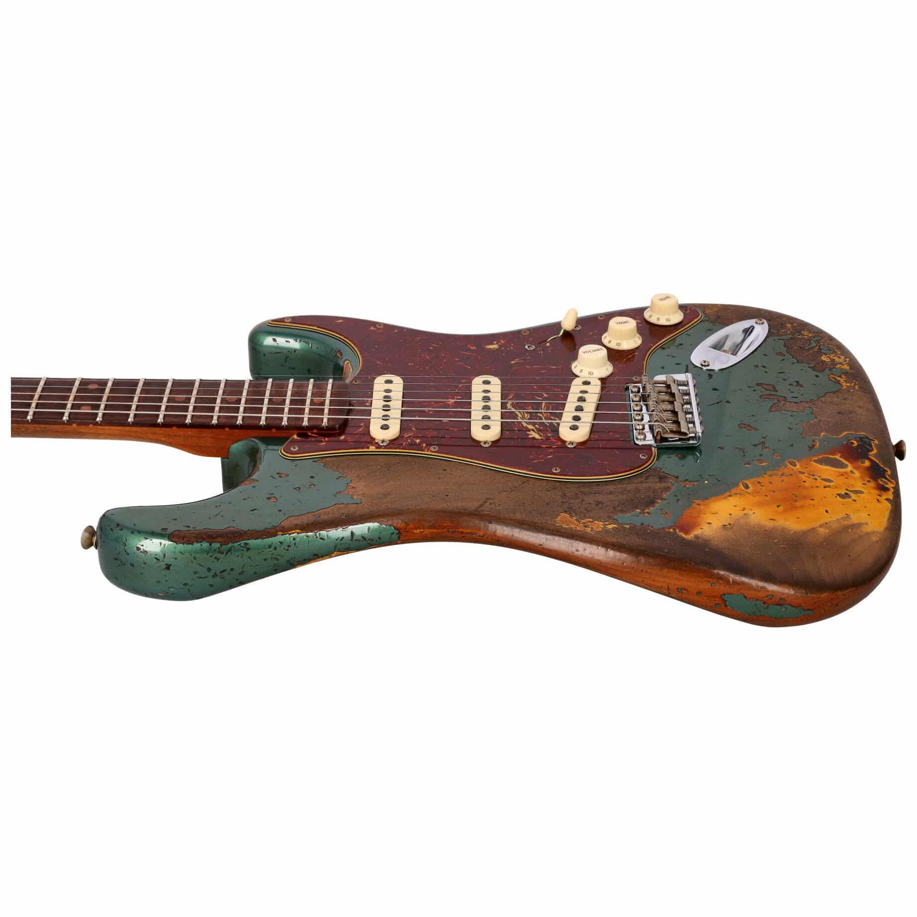 Fender LTD Custom Shop 1961 Stratocaster Roasted Super Heavy Relic Aged Sherwood Metallic over 3TS 8