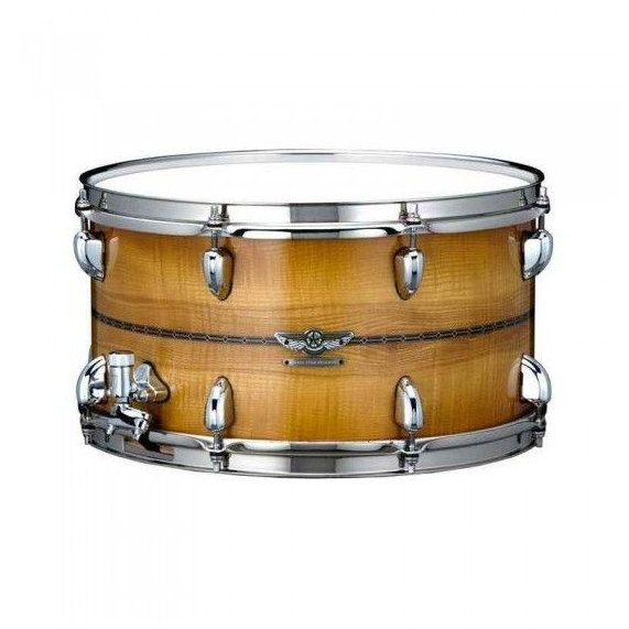 Tama TMBS158S-OCOB STAR Reserve Snare Drum - 15" x 8" Charamel Olive Ash Burst Inlay: Only Outside