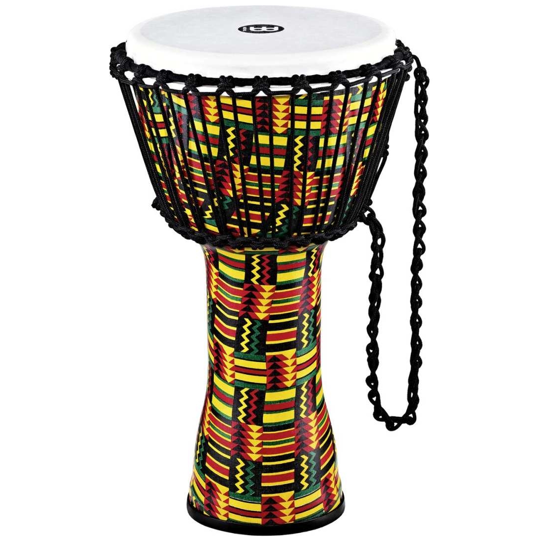 Meinl Percussion PADJ5-M-F - 10 Zoll Rope Tuned Travel Series Djembes, Synthetic Head, Simbra