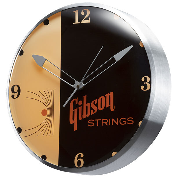 Gibson Vintage Lighted Wall Clock - Gibson Strings 3