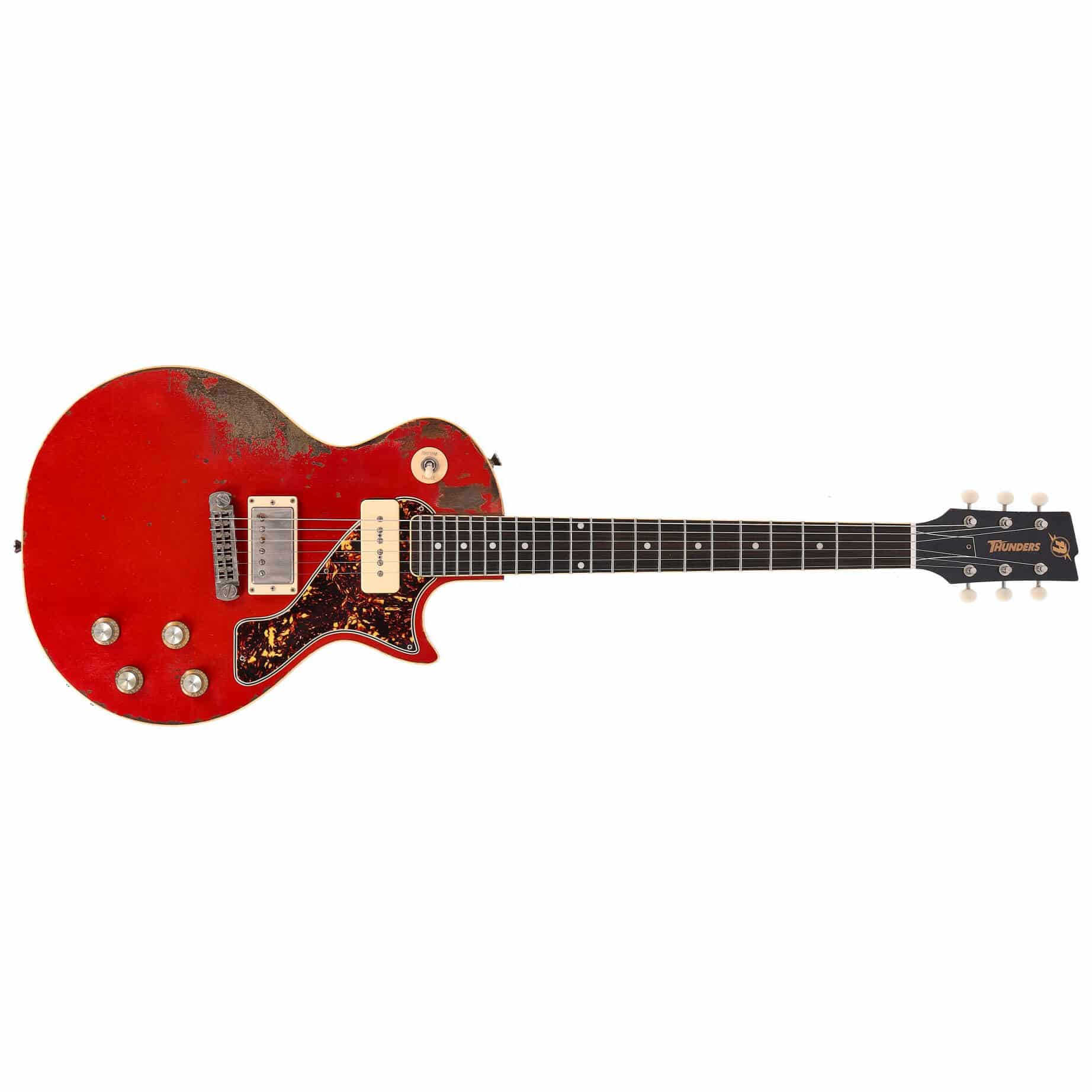 Rock N Roll Relics Thunders II SC Candy Apple Red Heavy Aged 1
