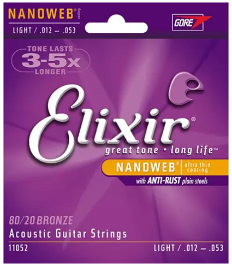 Elixir 11052 Nanoweb Bronze Light | 012-053 3er Pack