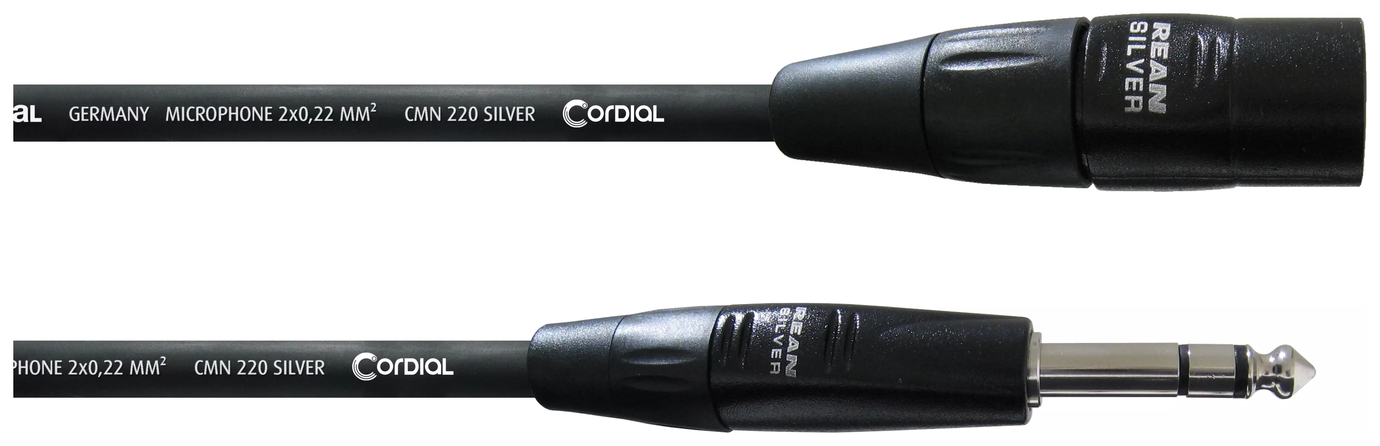 Cordial CIM 3 MV- 3,0 m,  XLR Male / Klinke Stereo REAN