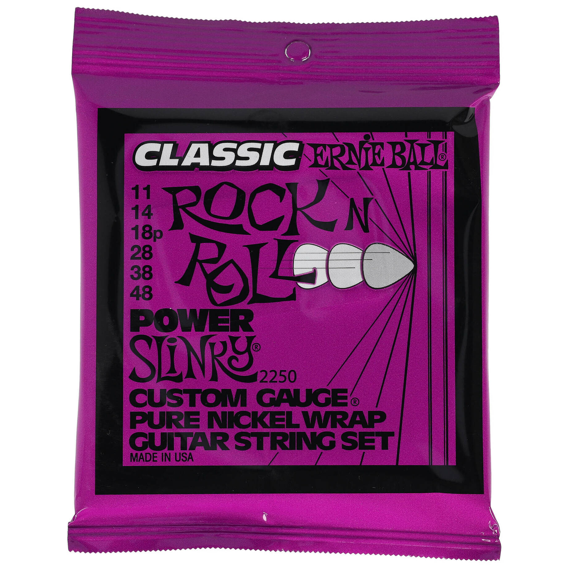 Ernie Ball 2250 Classic Pure Nickel Power Slinky | 011 - 048