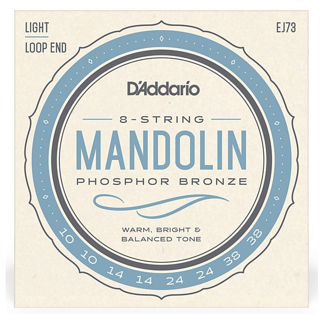 D’Addario EJ73 - Mandoline Phosphor Bronze 10-38