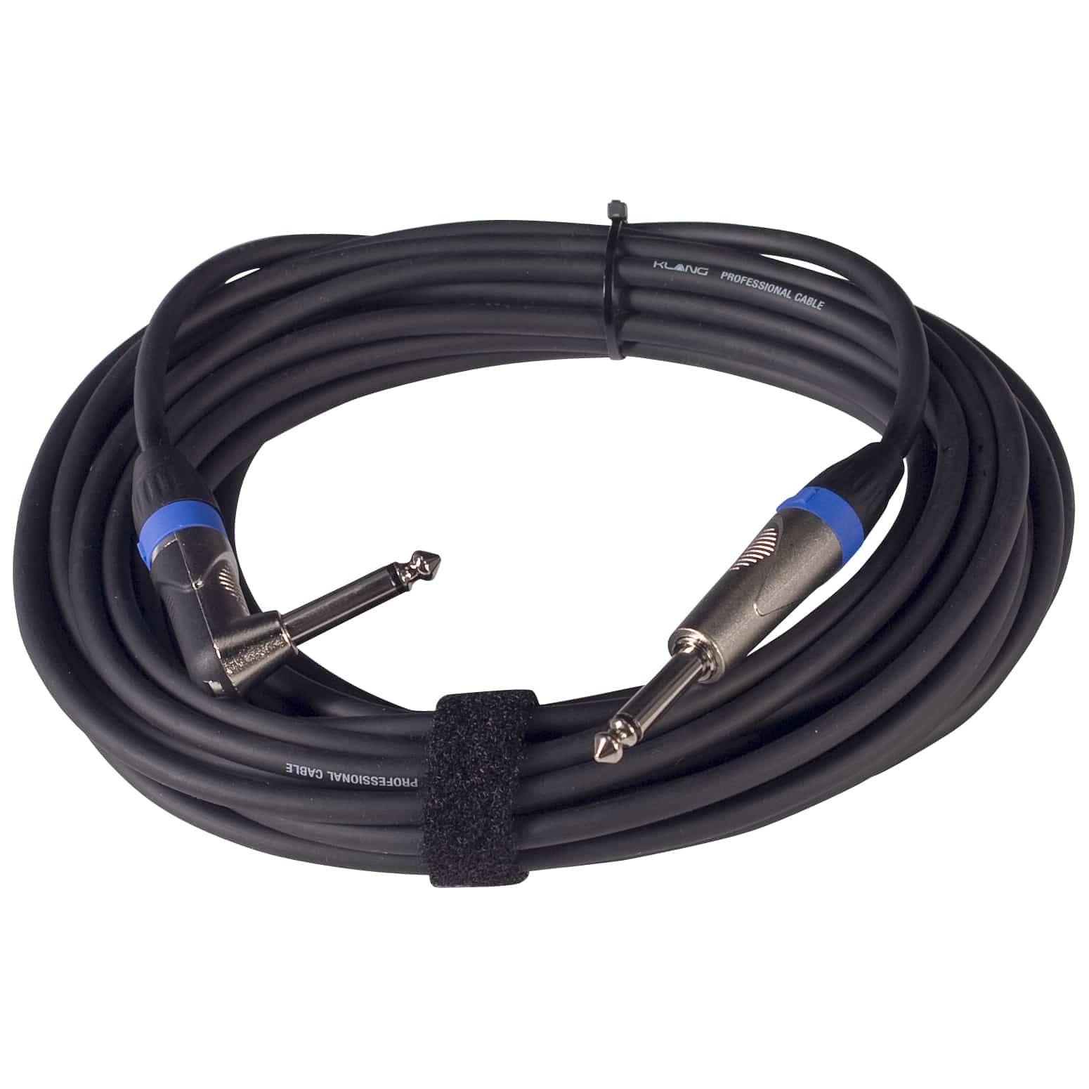 Klang - Klang Instrumentenkabel PRO 6,3mm Klinke, mono - 6,3mm Klinke gewinkelt, mono, 9,0 Meter
