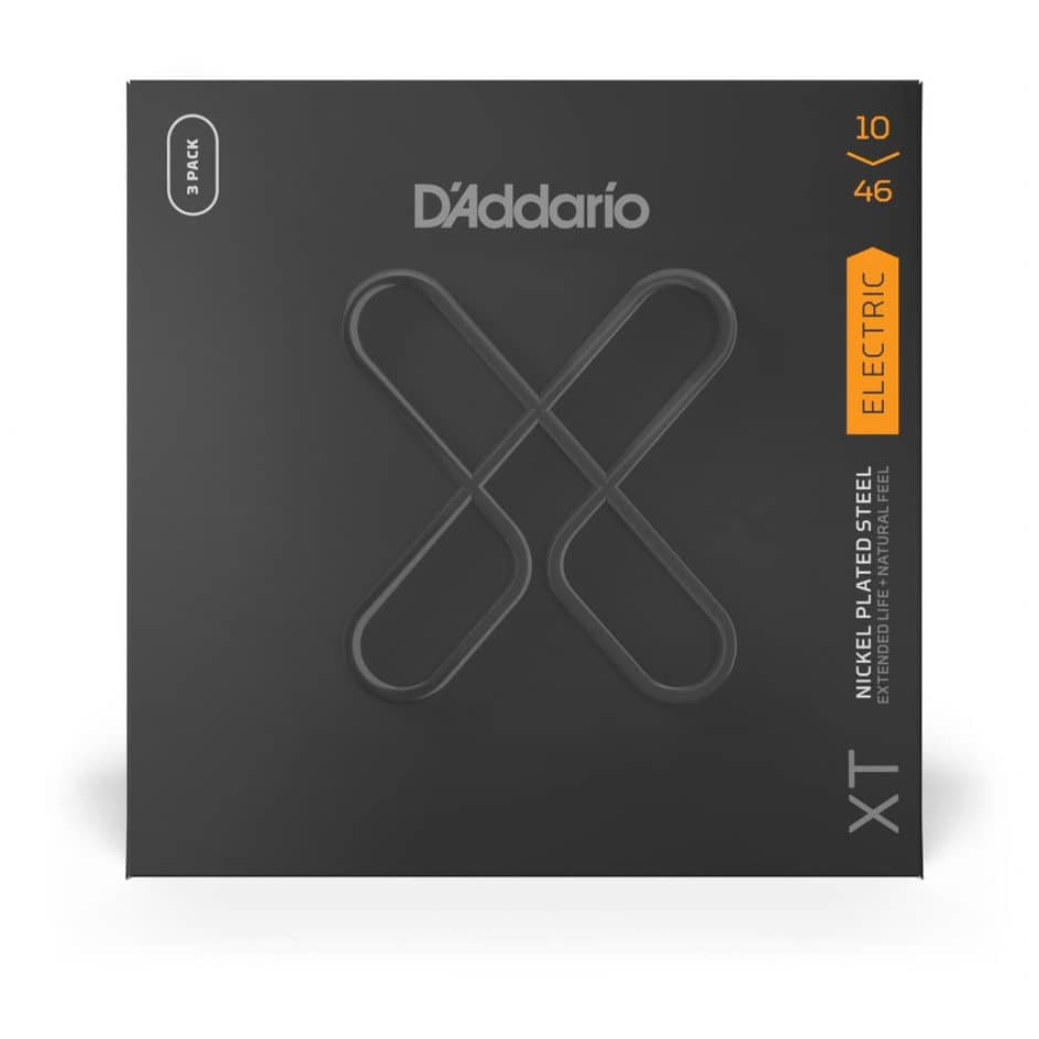 D’Addario XTE1046 - XT Electric Nickel Plated Steel 3er Pack | 010-046