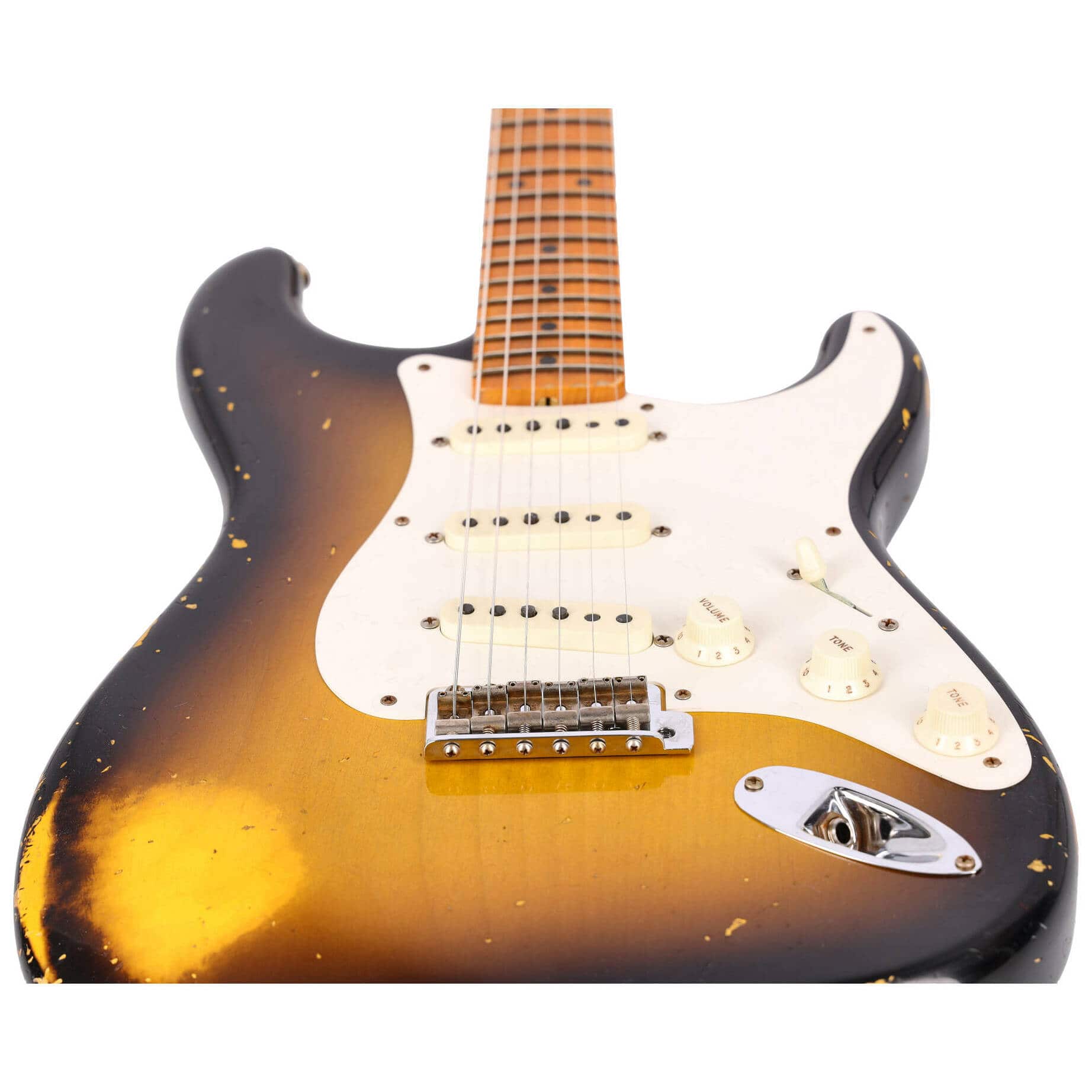 Fender LTD Custom Shop 57 Stratocaster Relic Wide-Fade 2-Color Sunburst 4