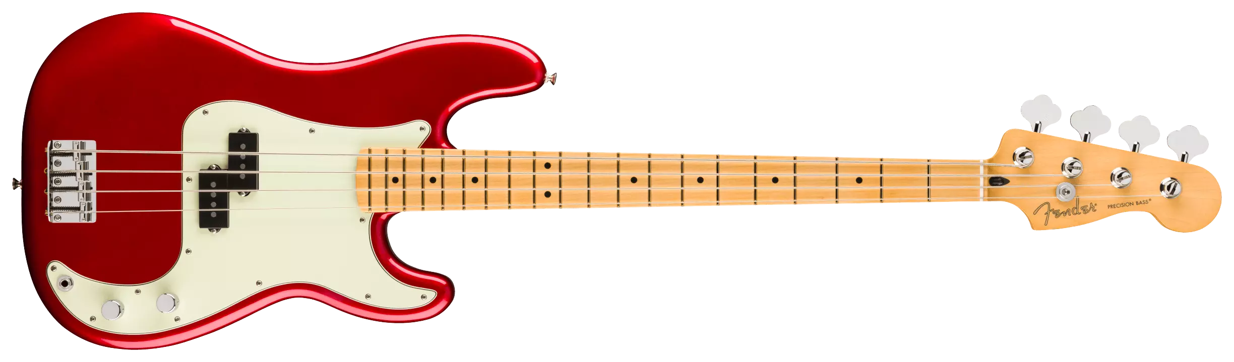 Fender 75th Anniversary Player II Precision Bass MN Candy Apple Red 1