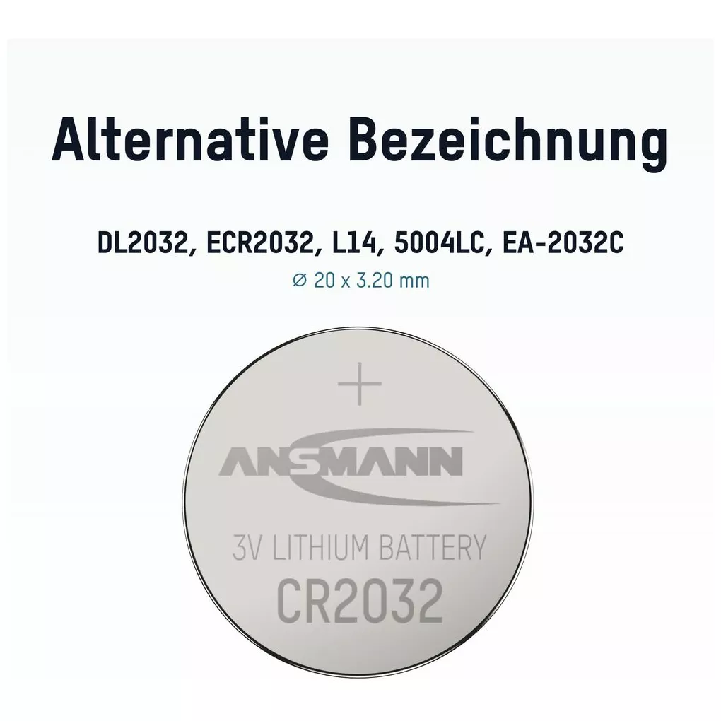 Ansmann Lithium Knopfzelle CR2032 1