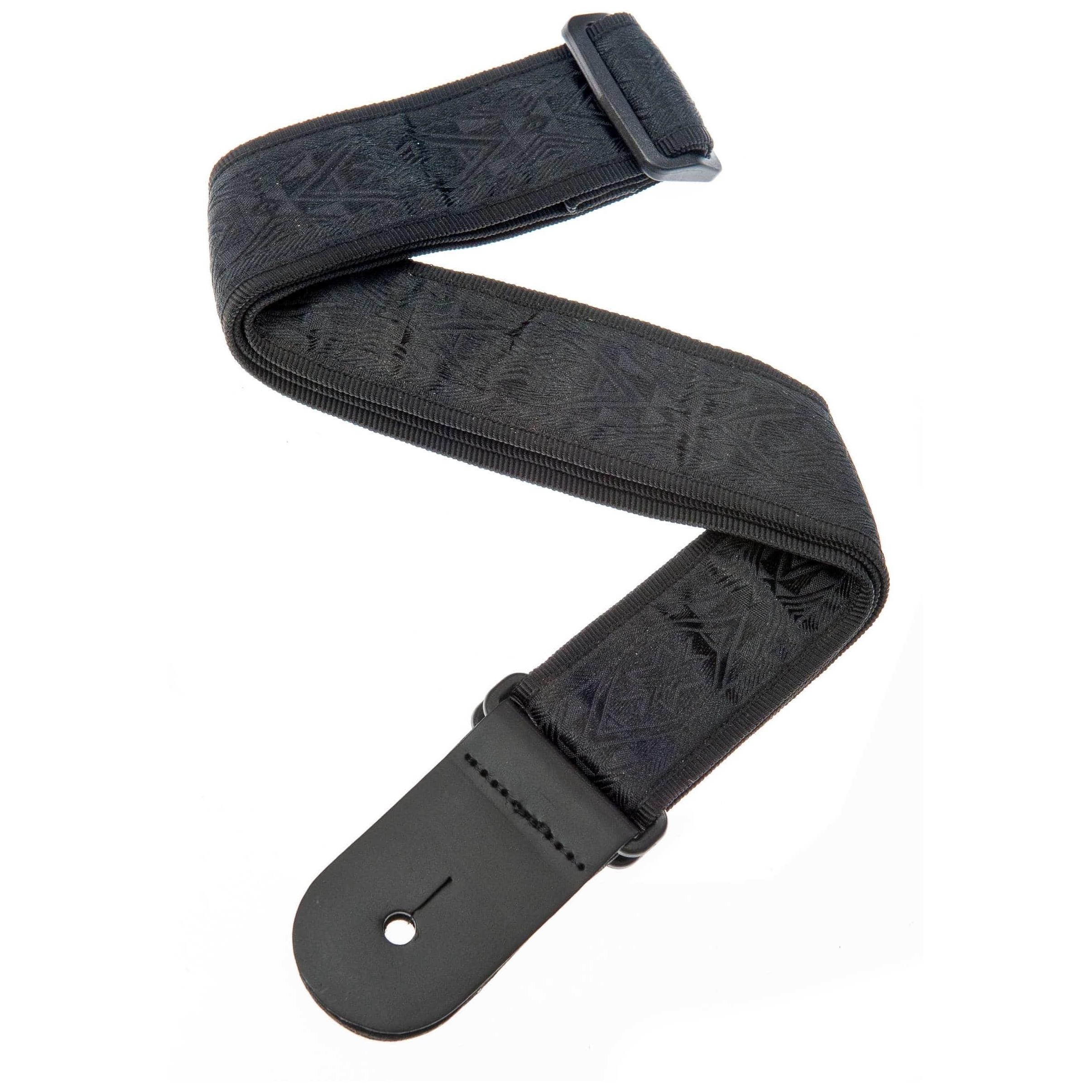 D’Addario - D’Addario Gitarrengurt - Nylongewebe, Black Satin