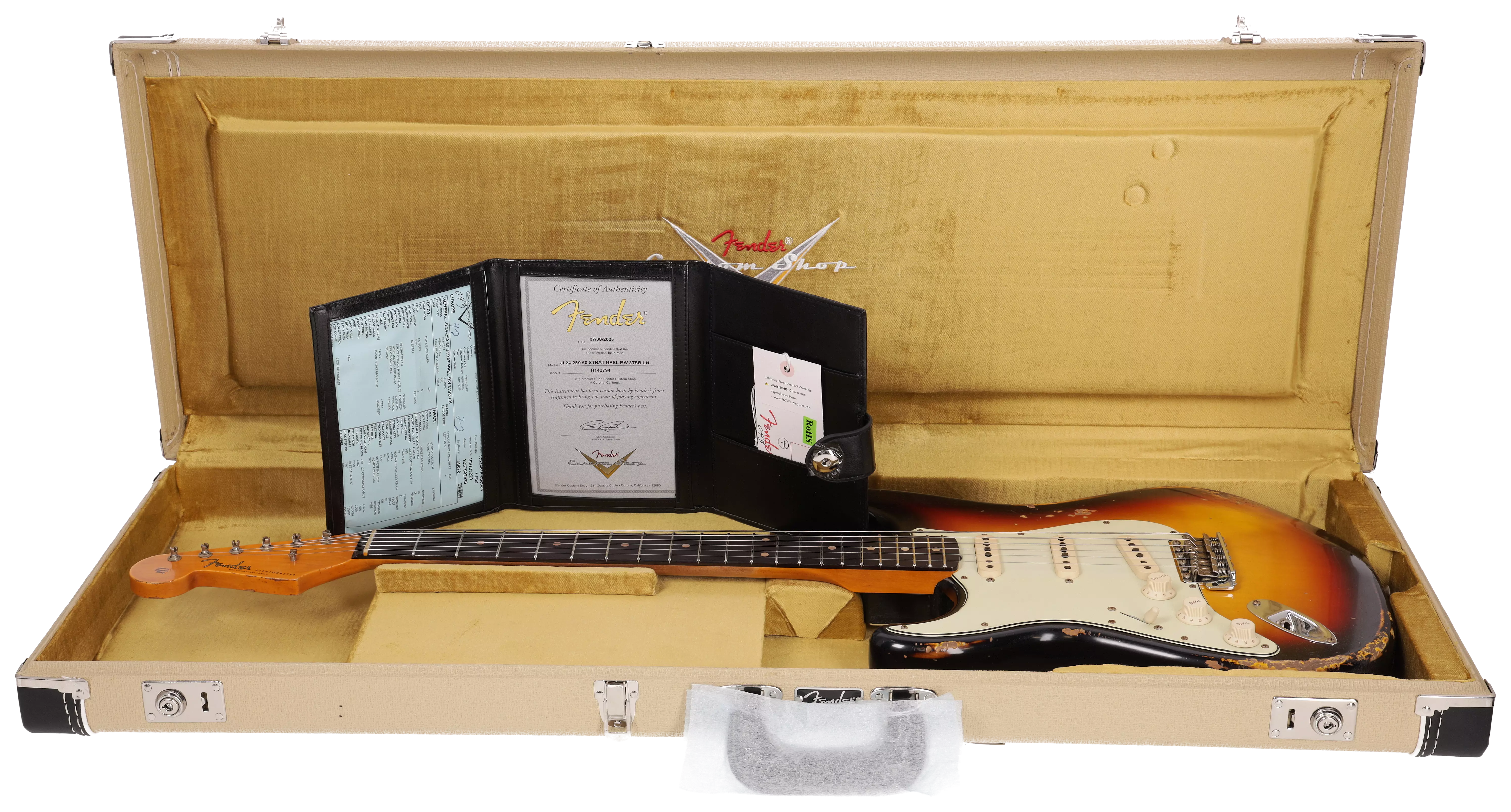 Fender Custom Shop 1960 Stratocaster Heavy Relic LH RW 3TS #2 17
