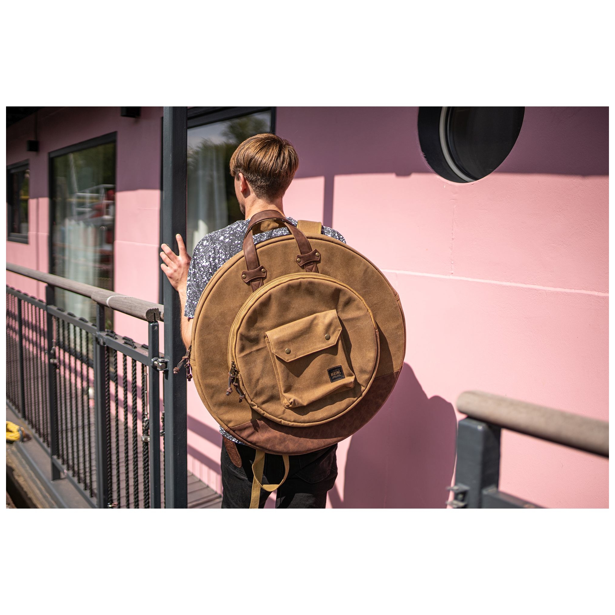 Image of Meinl cymbals mwc22kh 22 canvas collection cymbal bag  vintage khaki 10028396 7