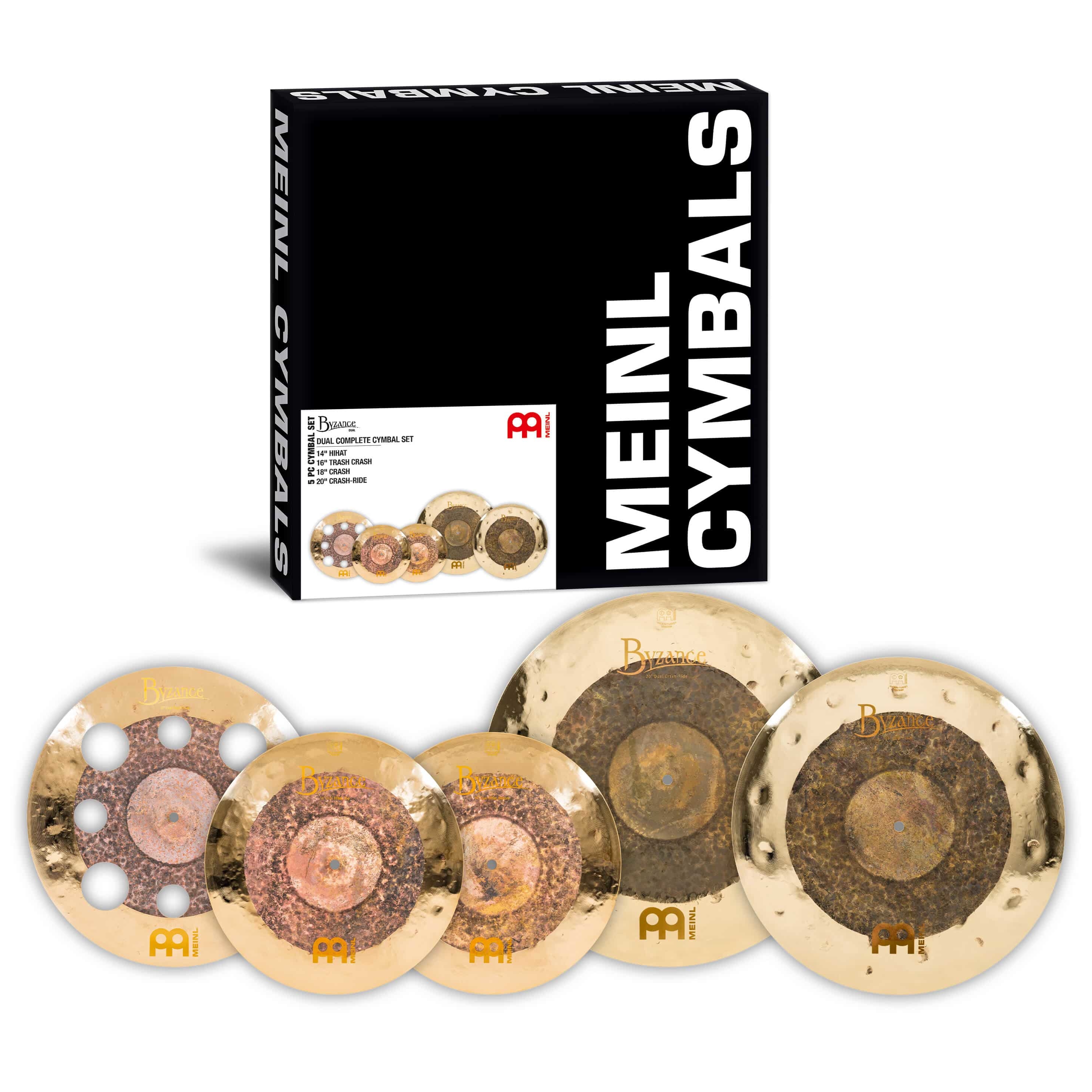 Meinl Cymbals - Meinl Cymbals B14161820DU - Byzance Dual Complete Cymbal Set