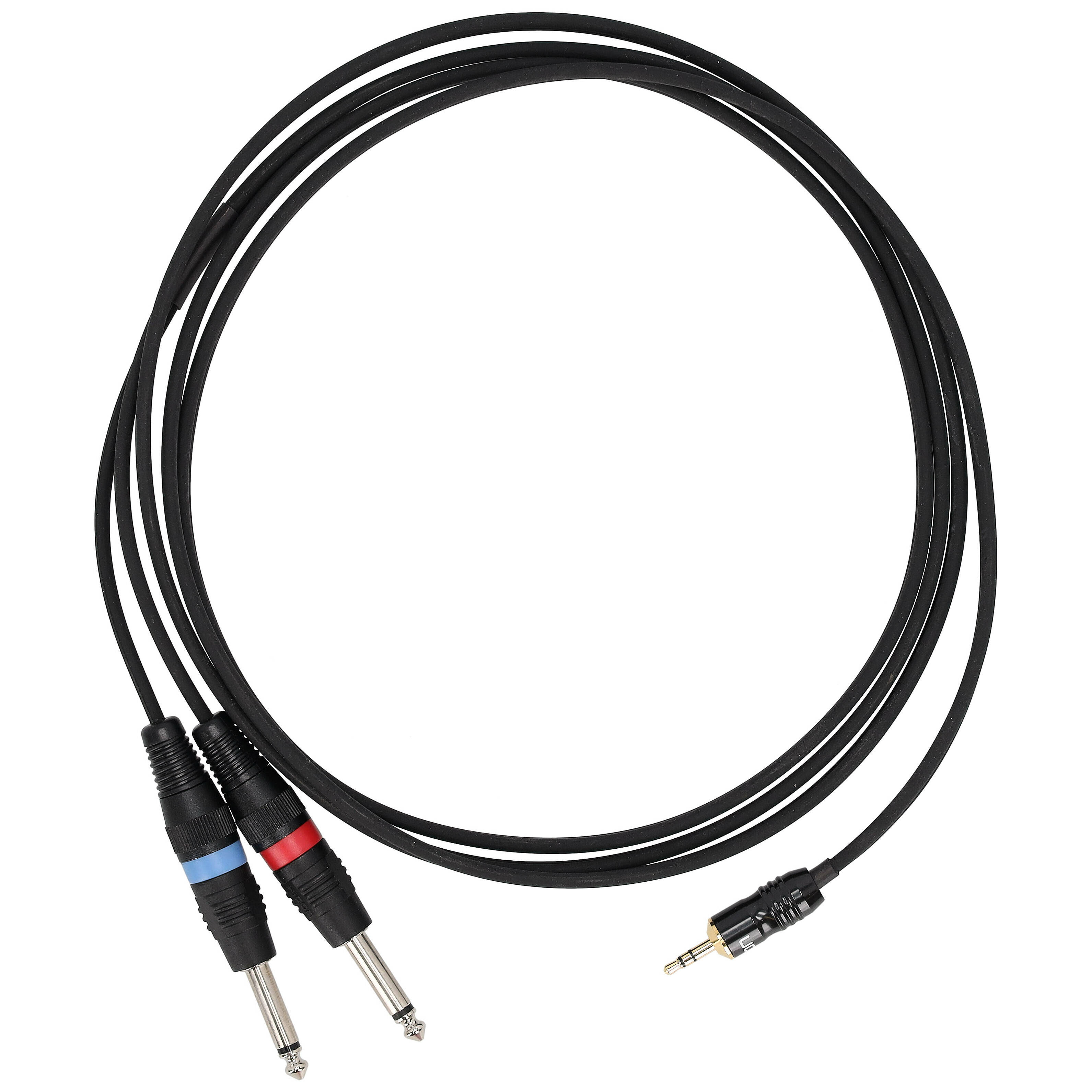 Sommer Cable ON1W-0250-SW SC-Onyx Basic Miniklinke Stereo Male - 2 x Klinke Mono 2,5 Meter