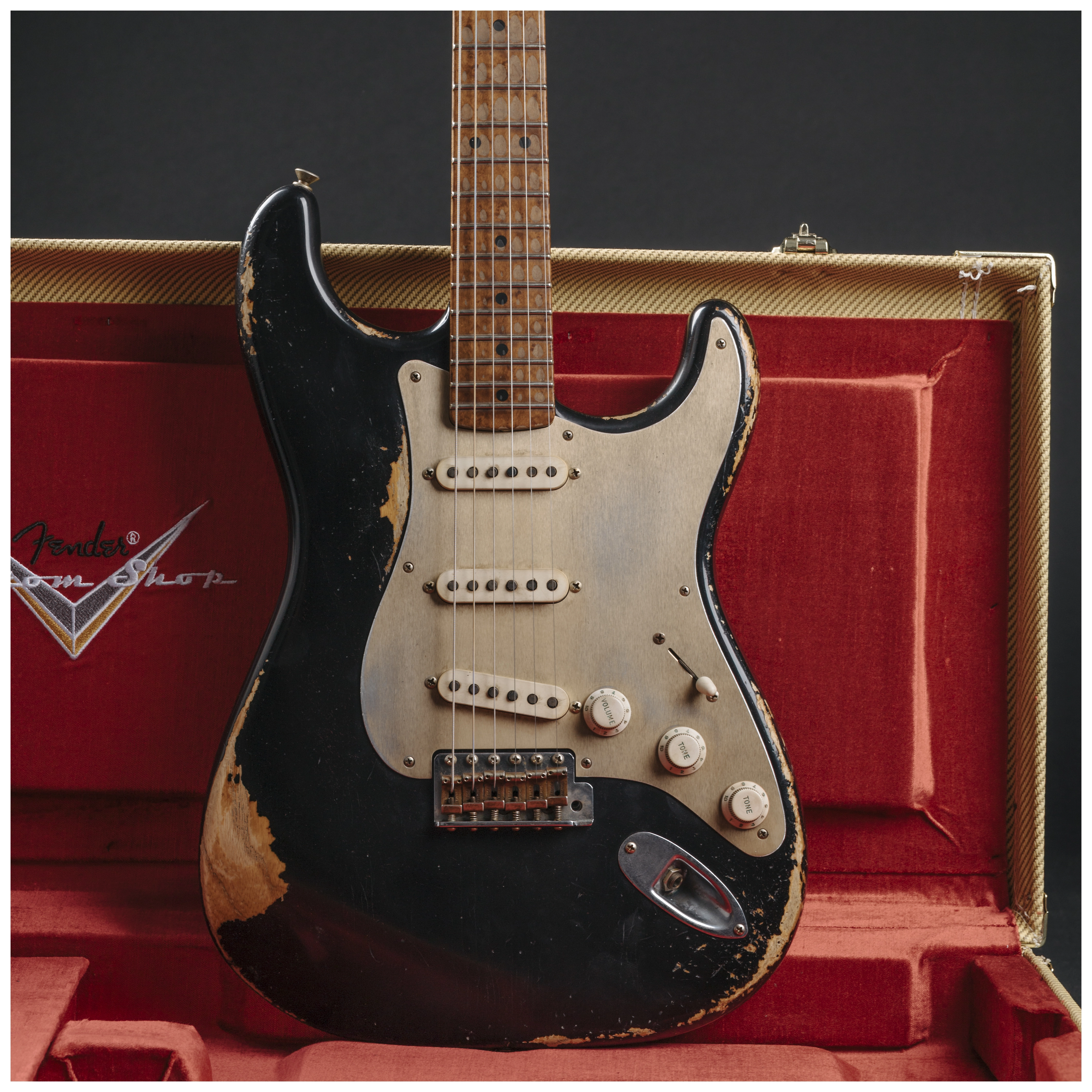 Fender Custom Shop 50´s Stratocaster HVYREL BLK over VB MBAH #R129489 25