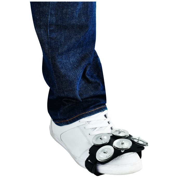 Meinl Percussion - Meinl Percussion CFT5-BK - Cajon Foot Tambourine - 1