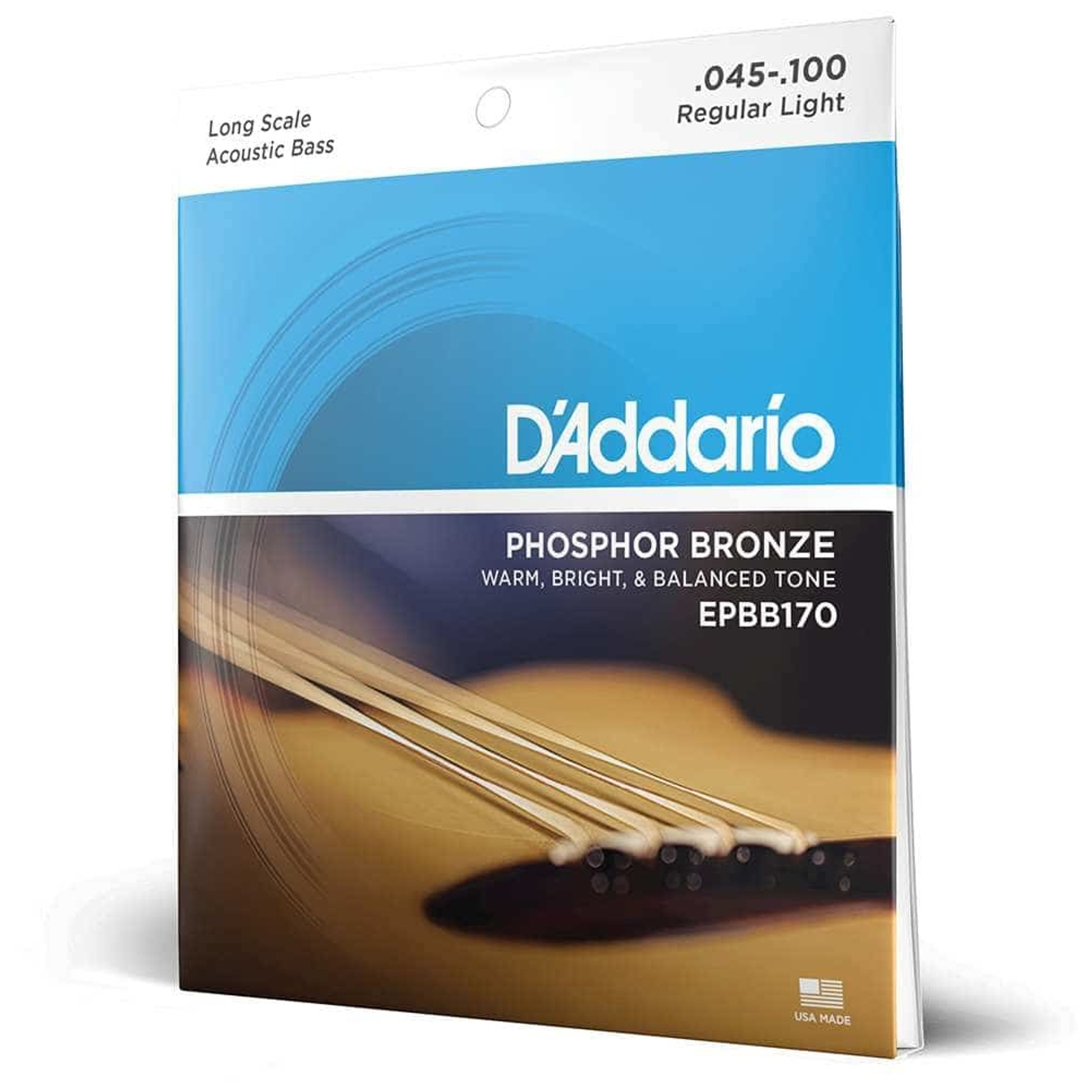 D’Addario EPBB170 - Acoustic Bass Phospor Bronze, Long Scale 45-100 - Saiten Akustikbass