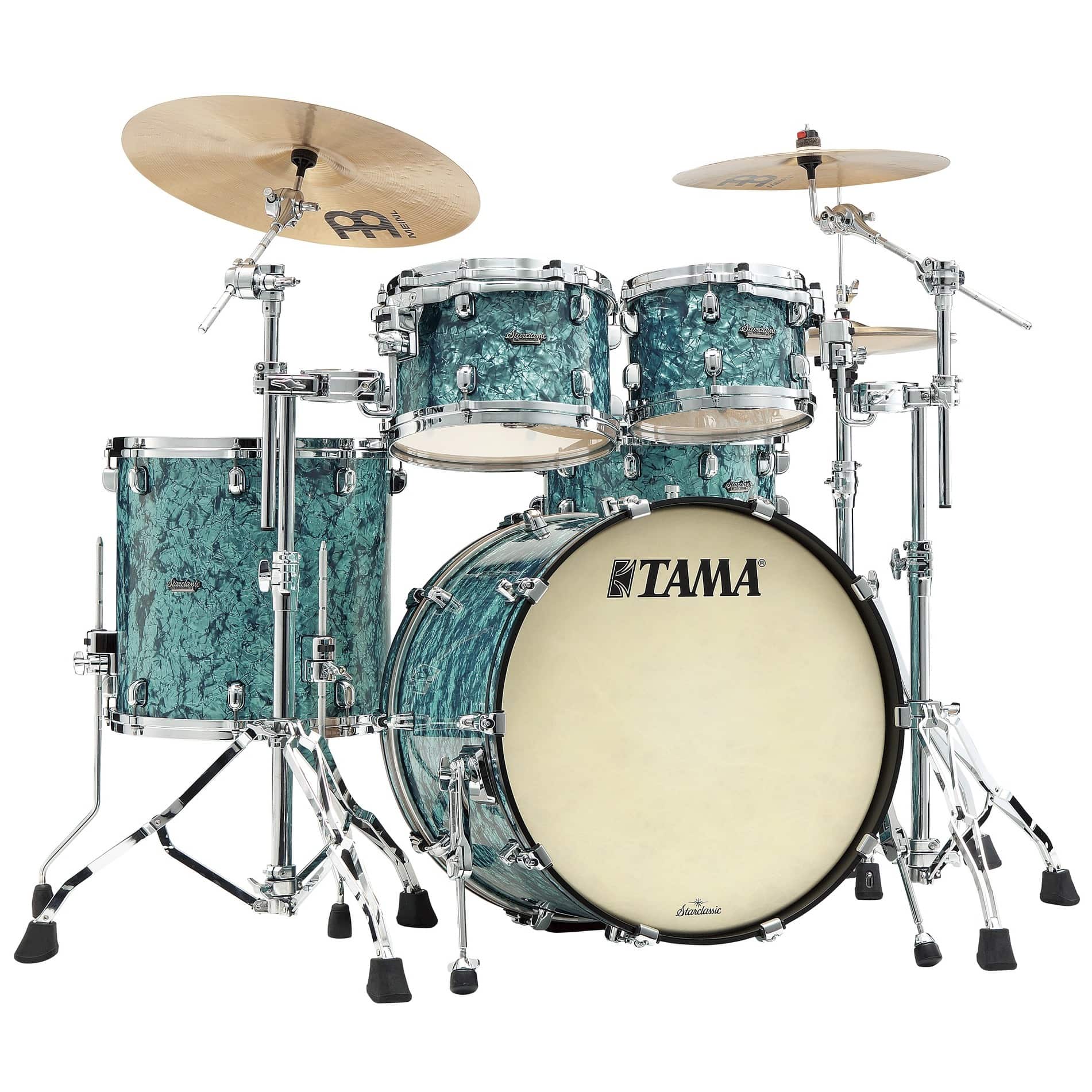 Tama MR42TZS-TQP Starclassic Maple Shell Kit 4 teilig - Turquoise Pearl/Chrom Hardware