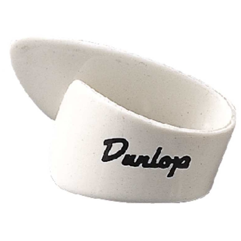 Dunlop 9012P Plastic Thumbpicks Lefthand Weiß - Medium
