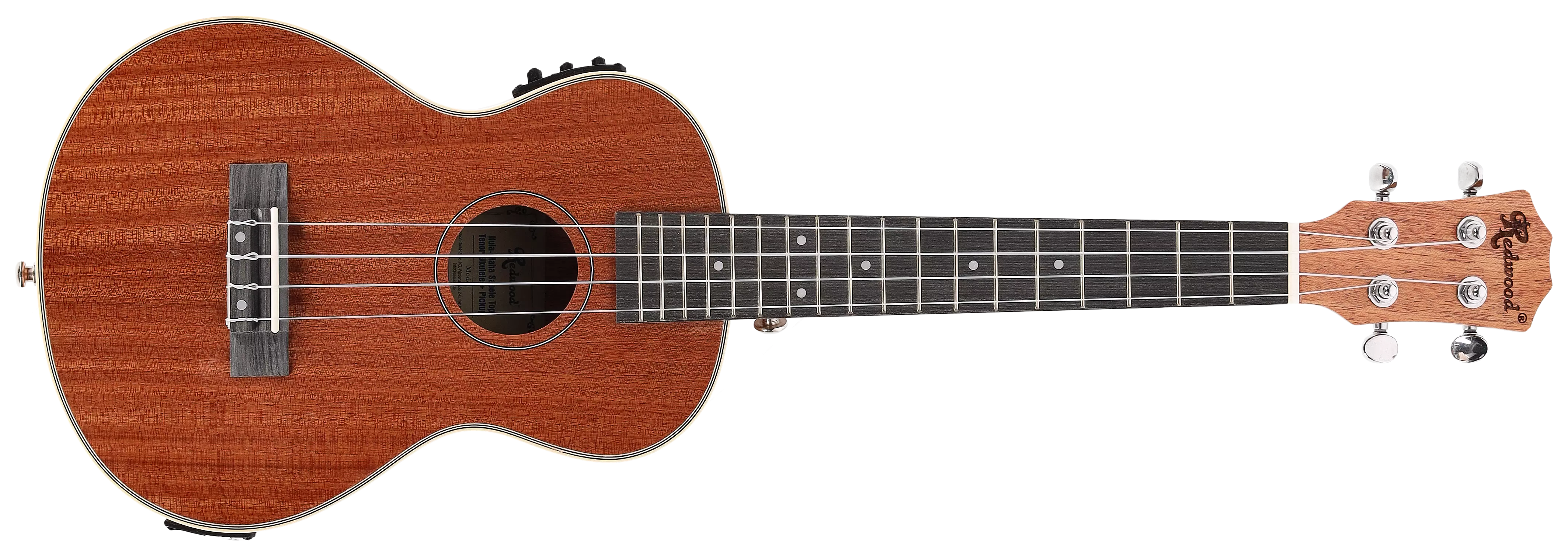 Redwood Hula-Maha Tenor Ukulele Sapele Top + Pickup 1