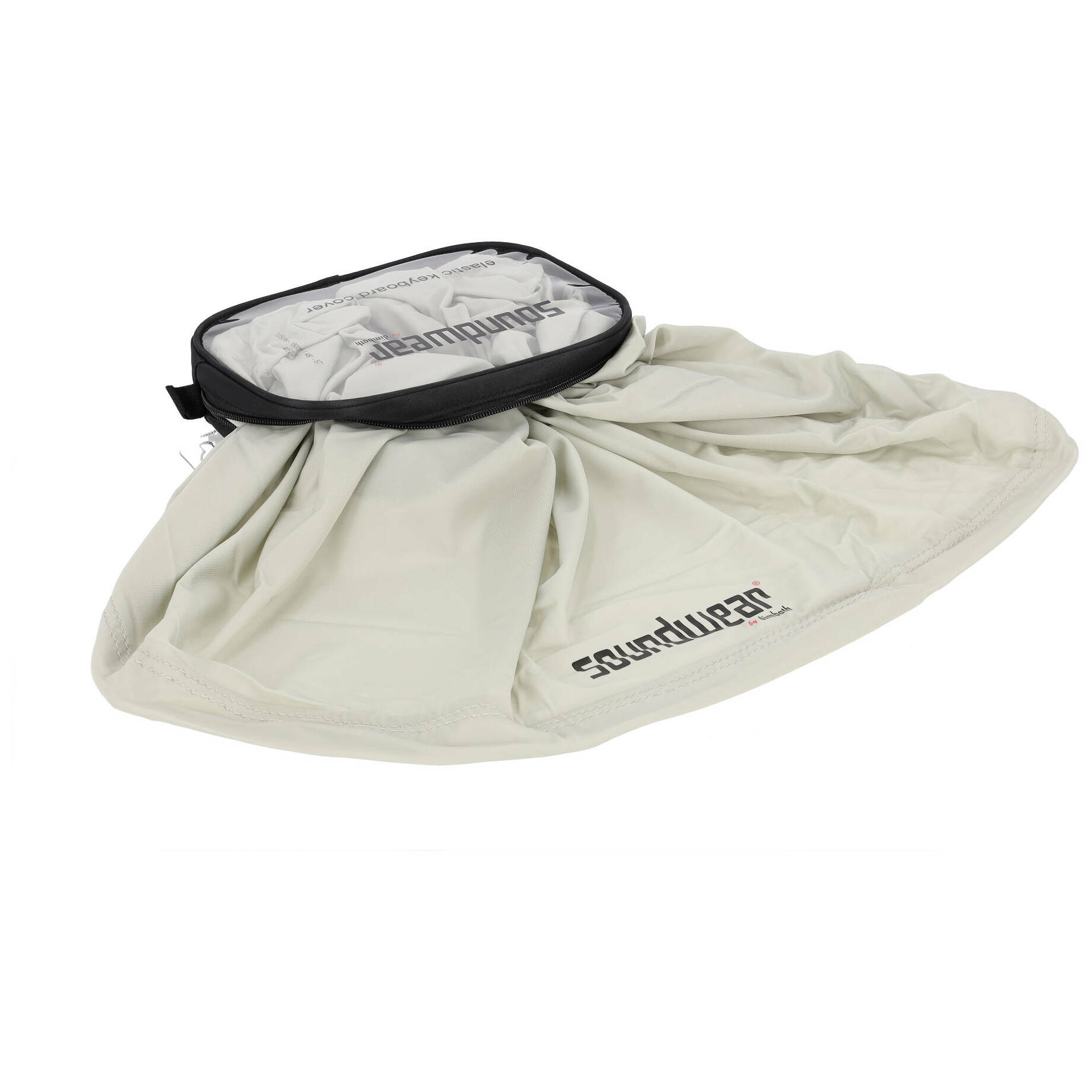 Soundwear by Dimbath Elastische Keyboard Abdeckhaube silber (125 bis 150 cm) 2