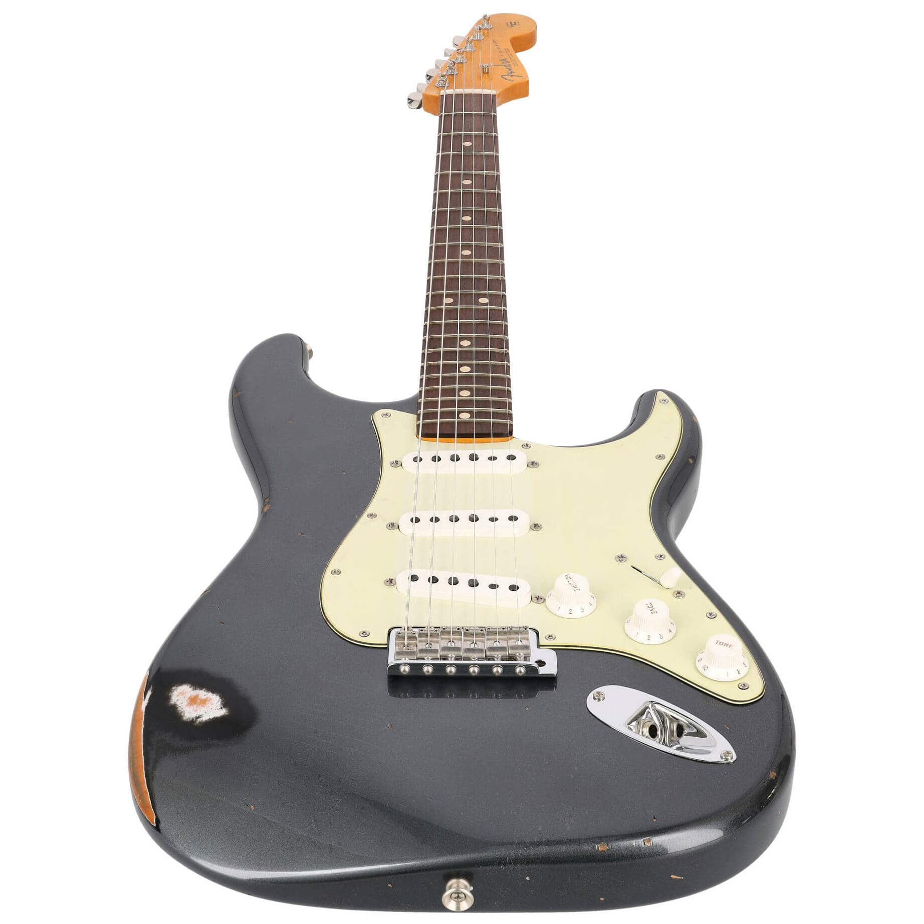 Fender Custom Shop 1963 Stratocaster Relic Aged Black Metallic 3