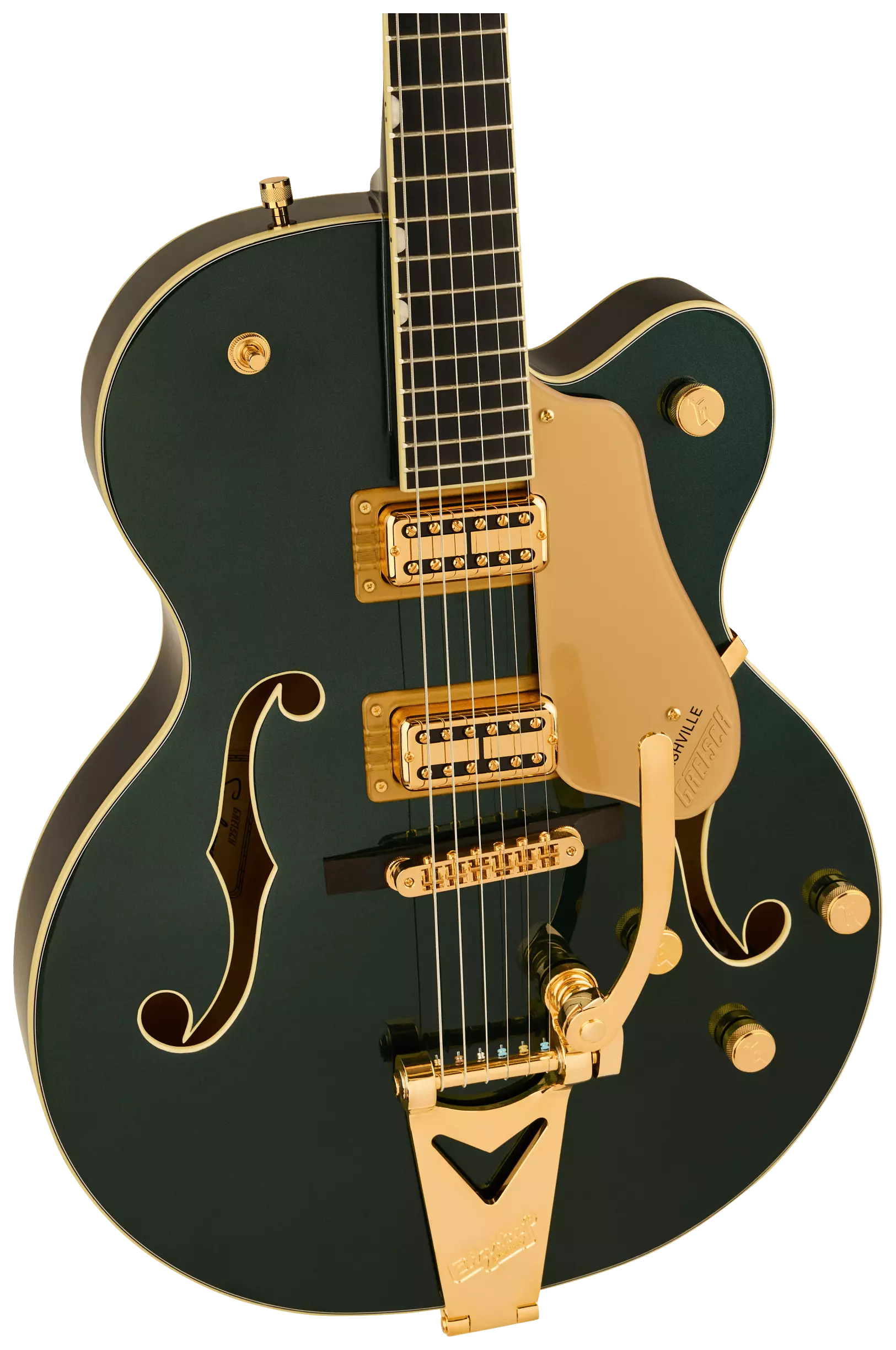 Gretsch Synchromatic Nashville Hollow Body SC Bigsby EB Cadillac Green 3