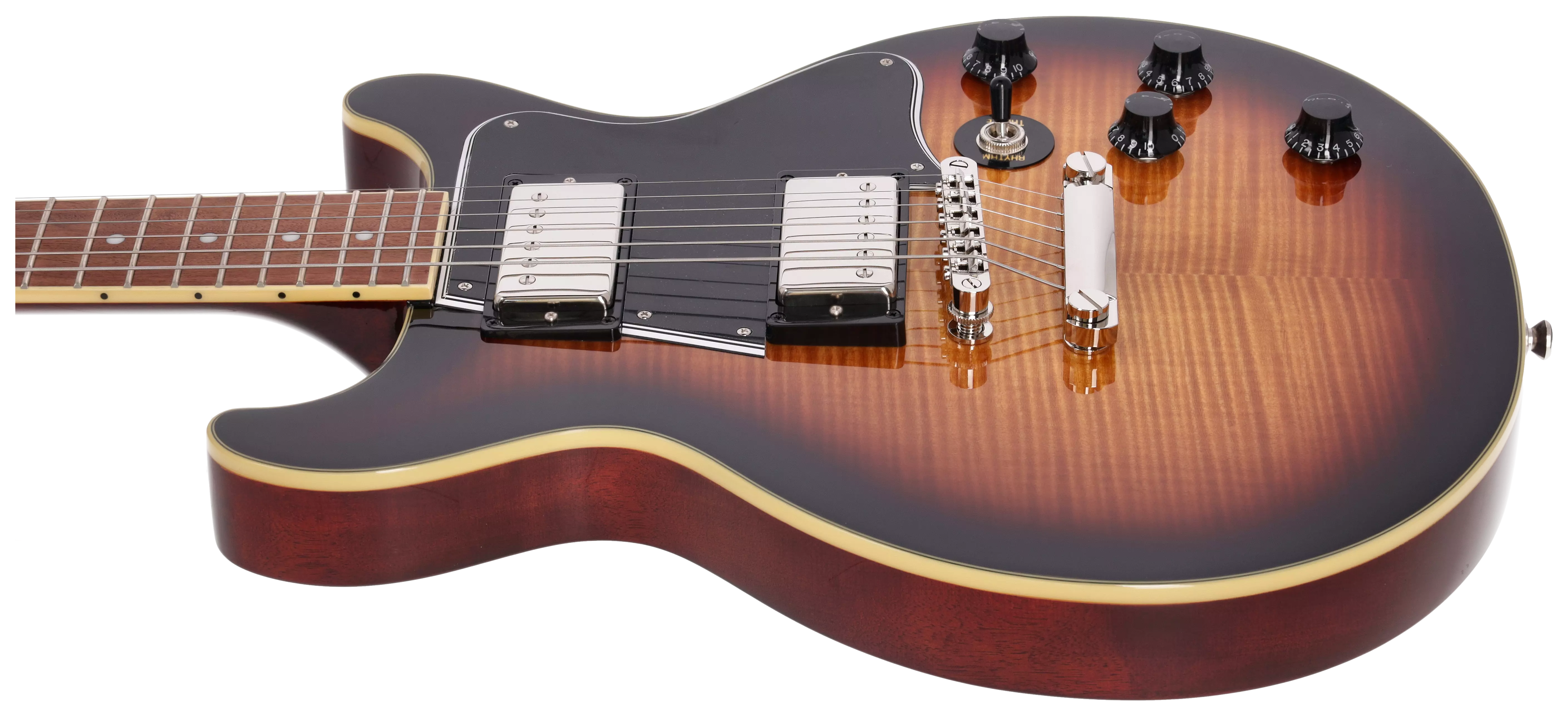 Epiphone Les Paul Special Double Cut Figured Bourbon Burst 5