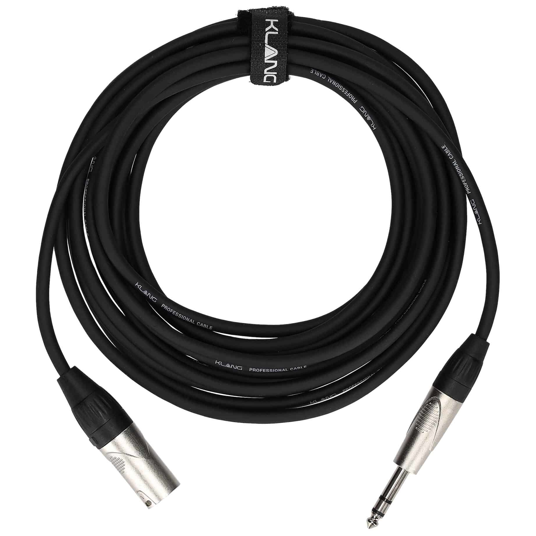 Klang - Klang Mikrofonkabel PRO, 6 Meter XLR male - 6,3 Klinke, male, stereo