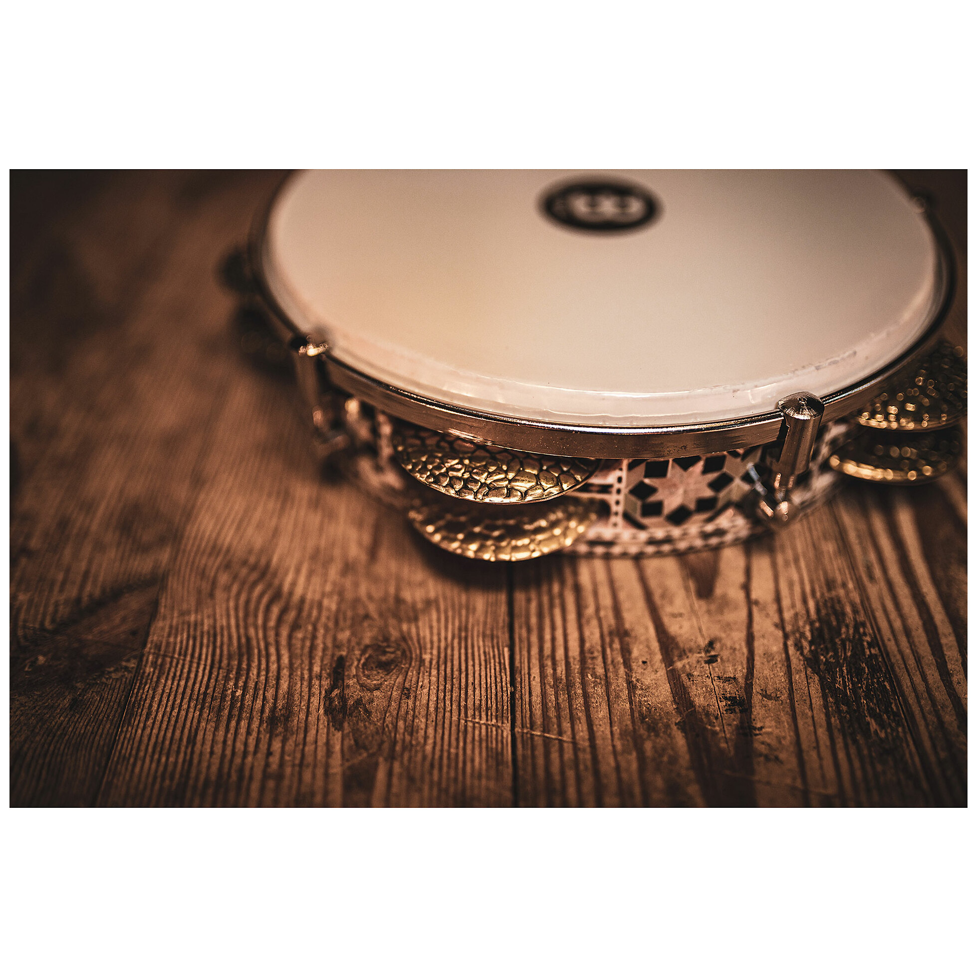 Meinl Percussion AERIQ1 - Artisan Edition Riq Drum - 8 3/4" White Pearl, Mosaic Royale 5