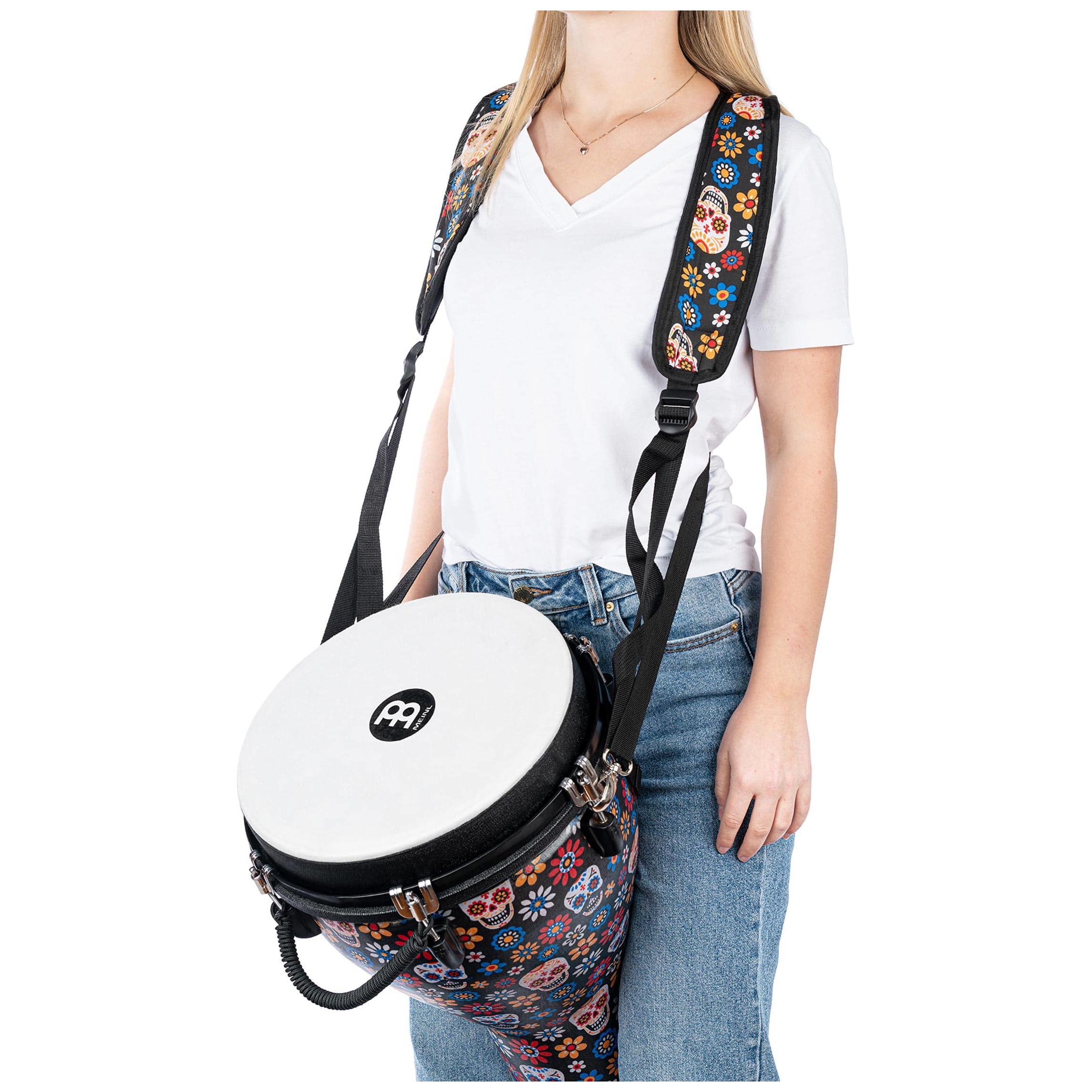 Meinl Percussion - Meinl Percussion MDJS1DA Designer Djembe Strap, Day Of The Dead - 2