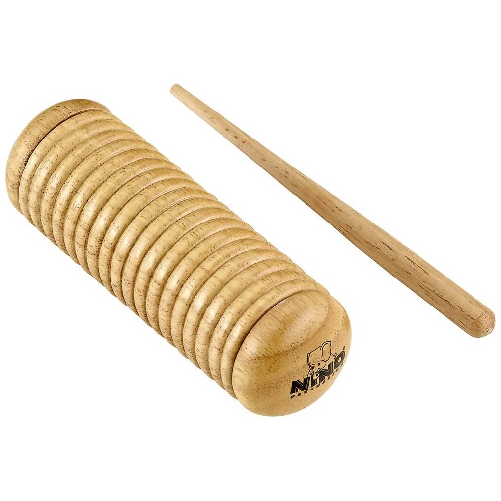 Nino Percussion Wood Güiro Shaker, Siam Oak