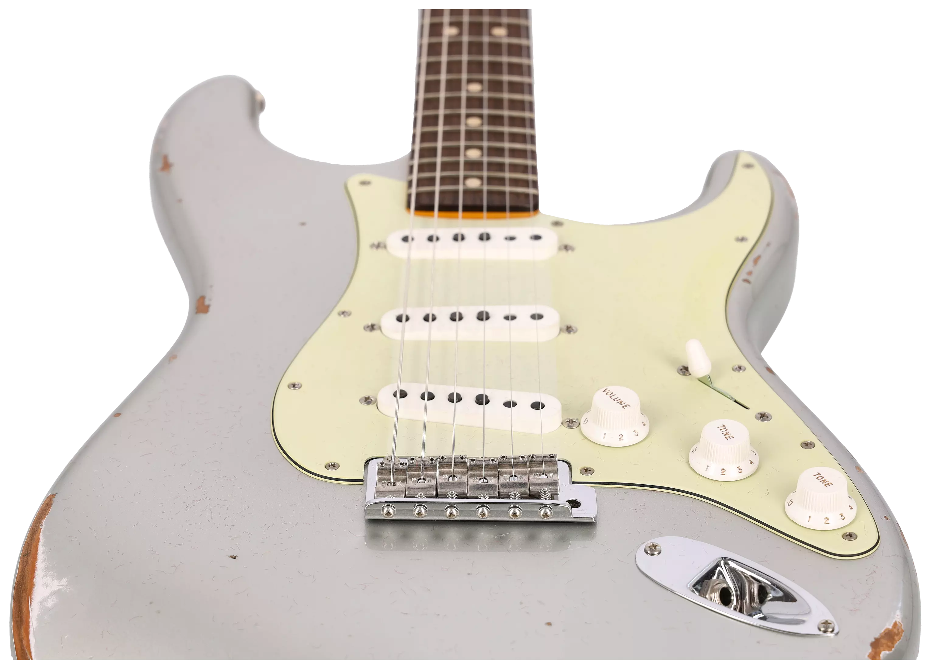 Fender Custom Shop 1963 Stratocaster Relic Aged Inca Silver Metallic #1 4