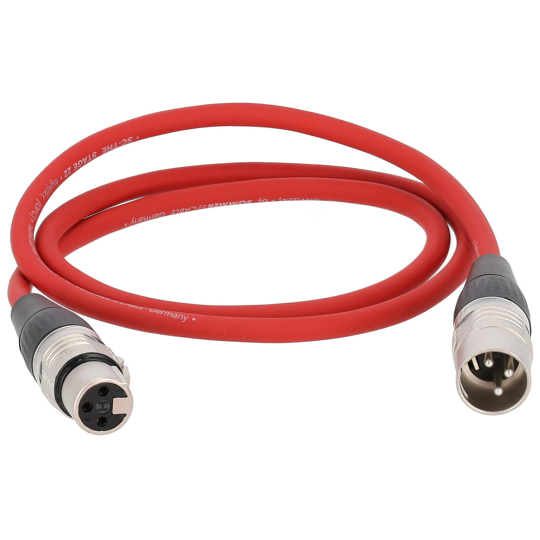 Sommer Cable SGHN-0100-RT Stage 22 Highflex XLR Male - XLR Female 1 Meter 1