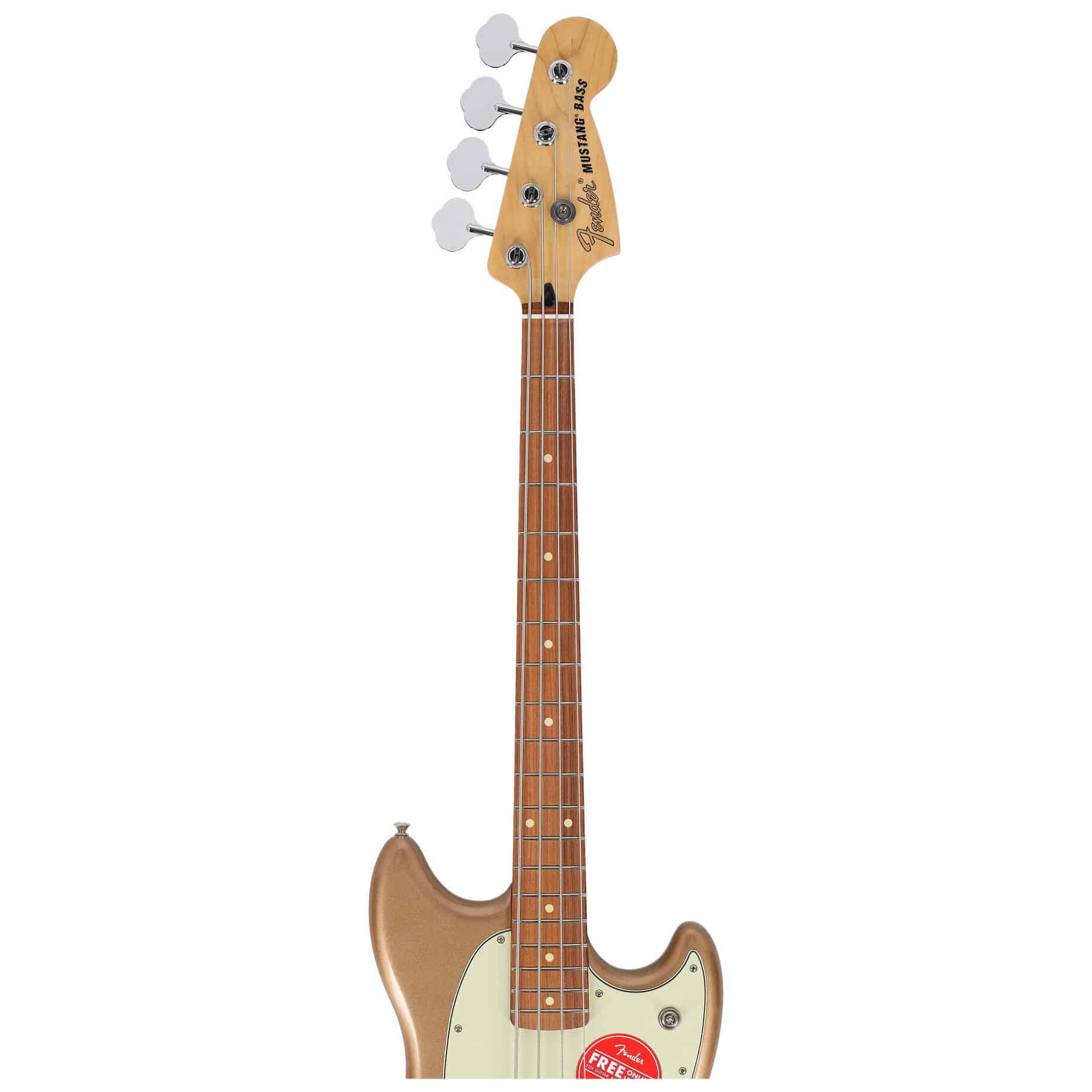Fender Mustang Bass PJ PF Firemist Gold 5