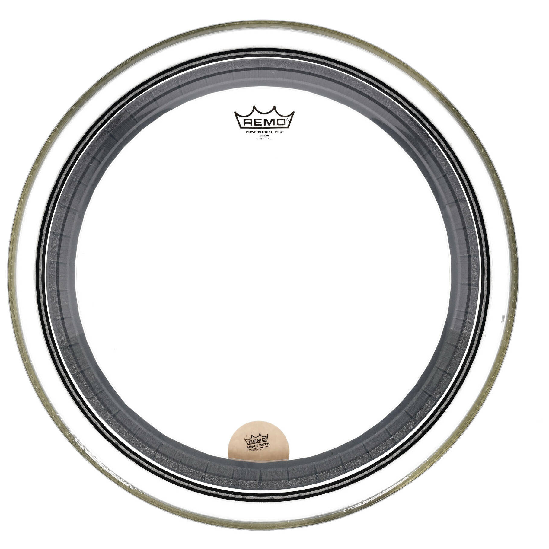 Remo Powerstroke Pro Bass Drum Fell - 20 Zoll - Clear