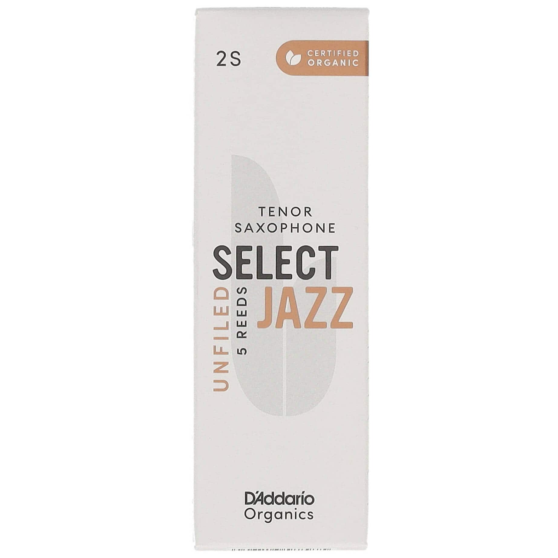 D’Addario Woodwinds Organic Select Jazz Unfiled - Tenor Saxophone 2S - 5er Pack