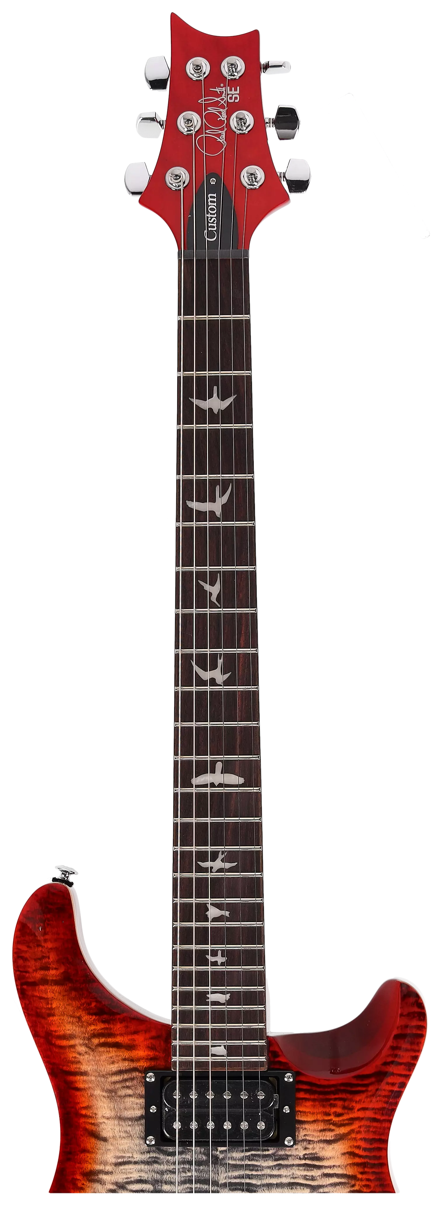 PRS SE Custom 24 Charcoal Cherry Burst 9