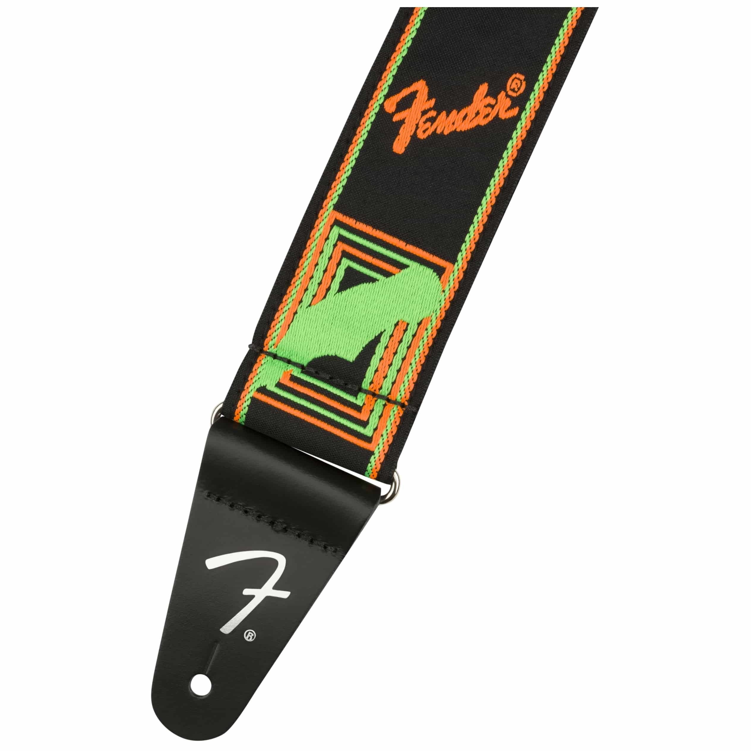 Fender Gitarrengurt Neon Monogrammed Strap Green/Orange