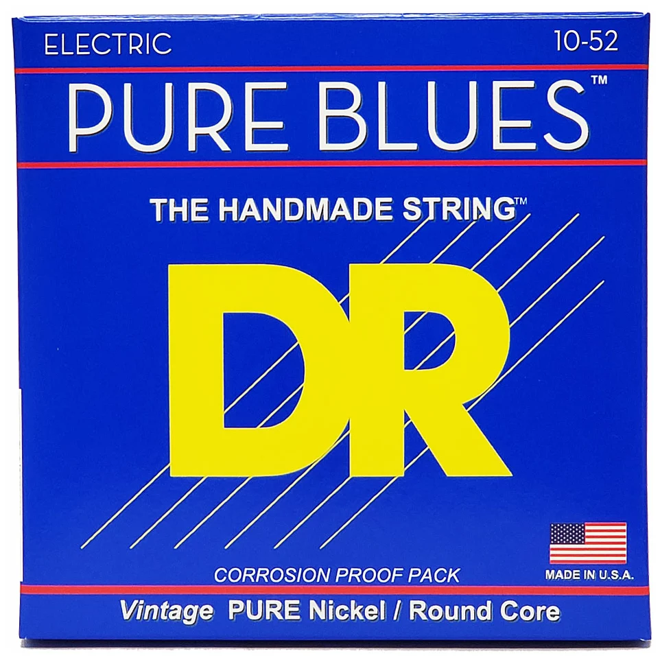 DR Strings Pure Blues Medium to Heavy .010-.052