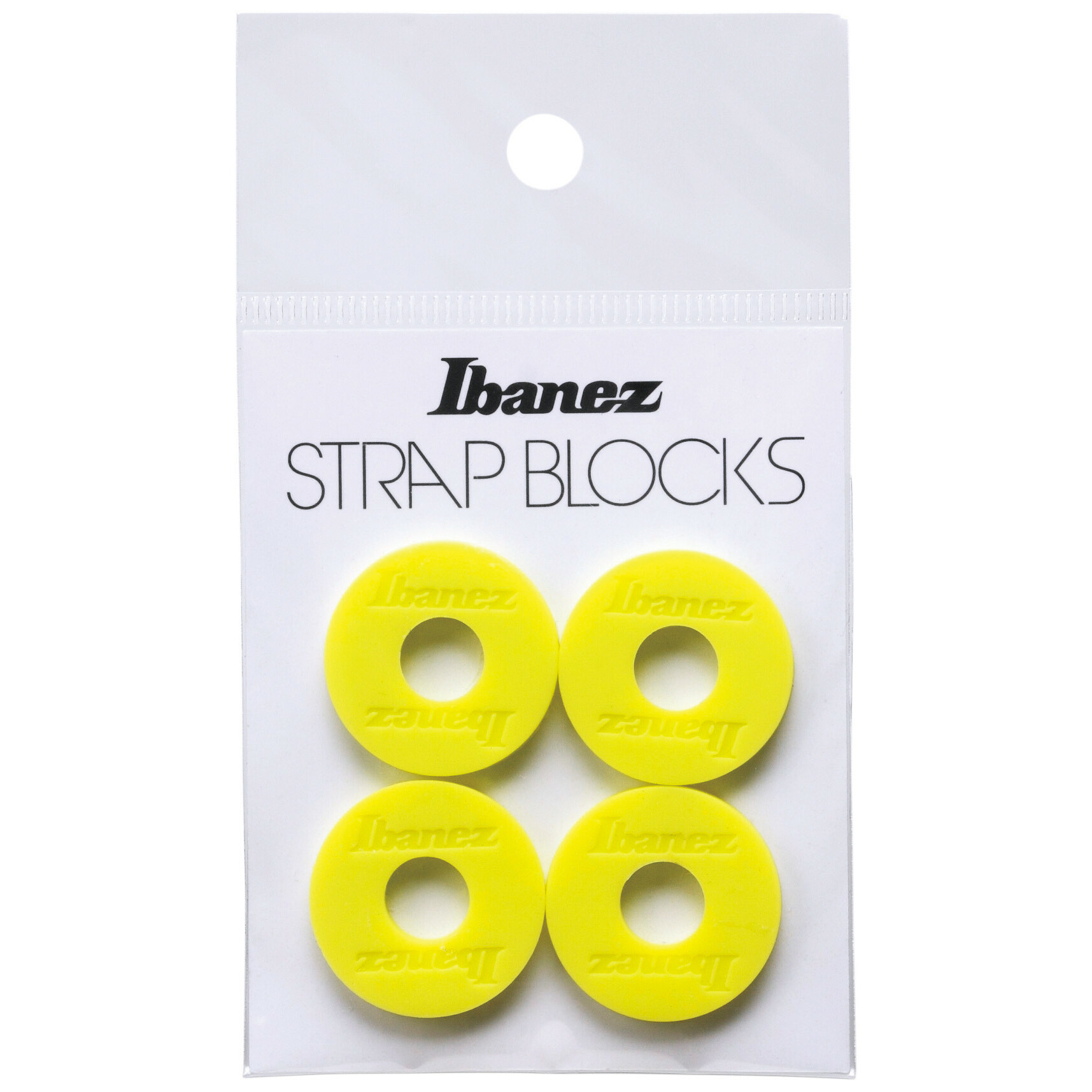 Ibanez ISB4-YE Strap Block Yellow 4er Pack 2