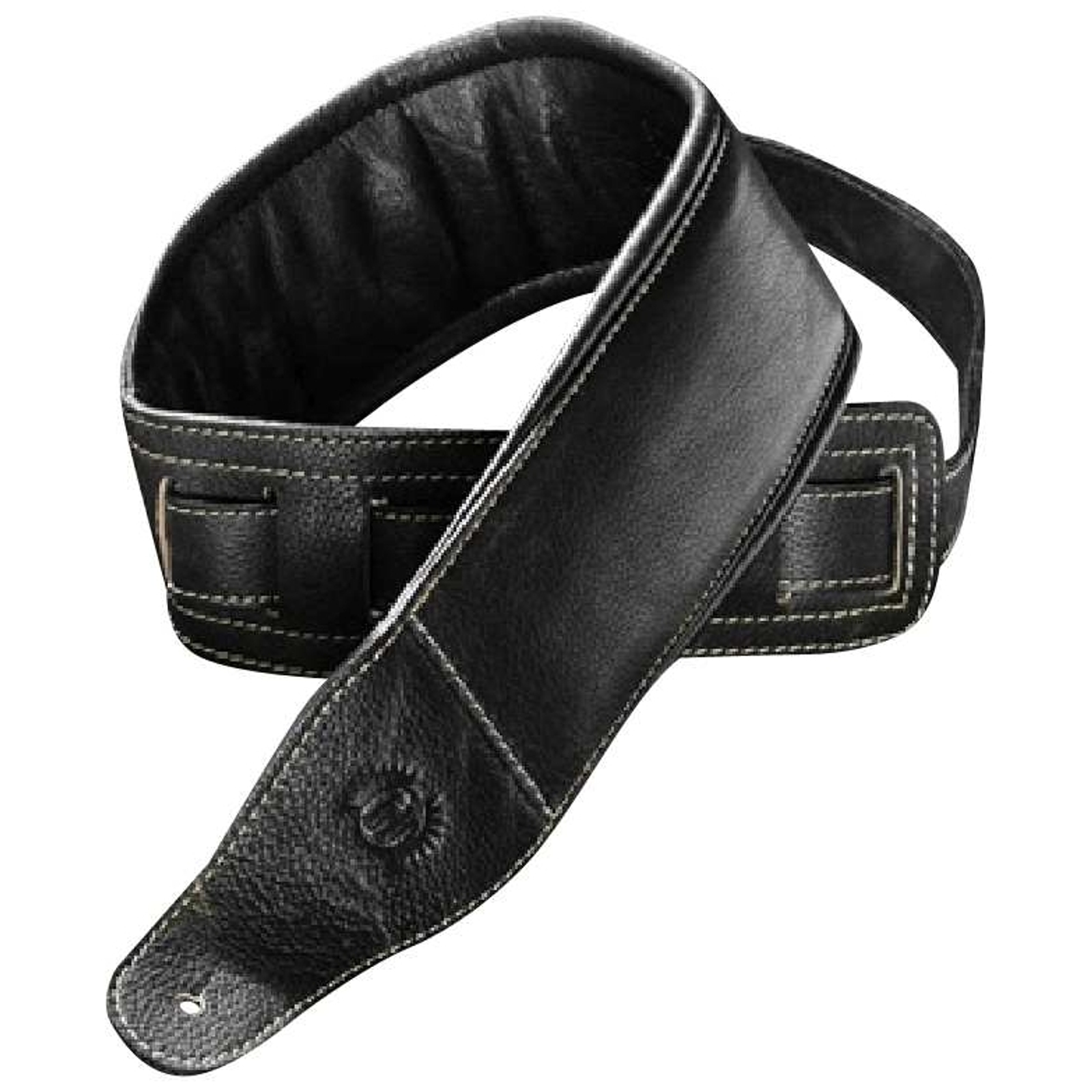 Harvest Bassgurt Cow Antique Short Brown/Black - Gitarrengurt