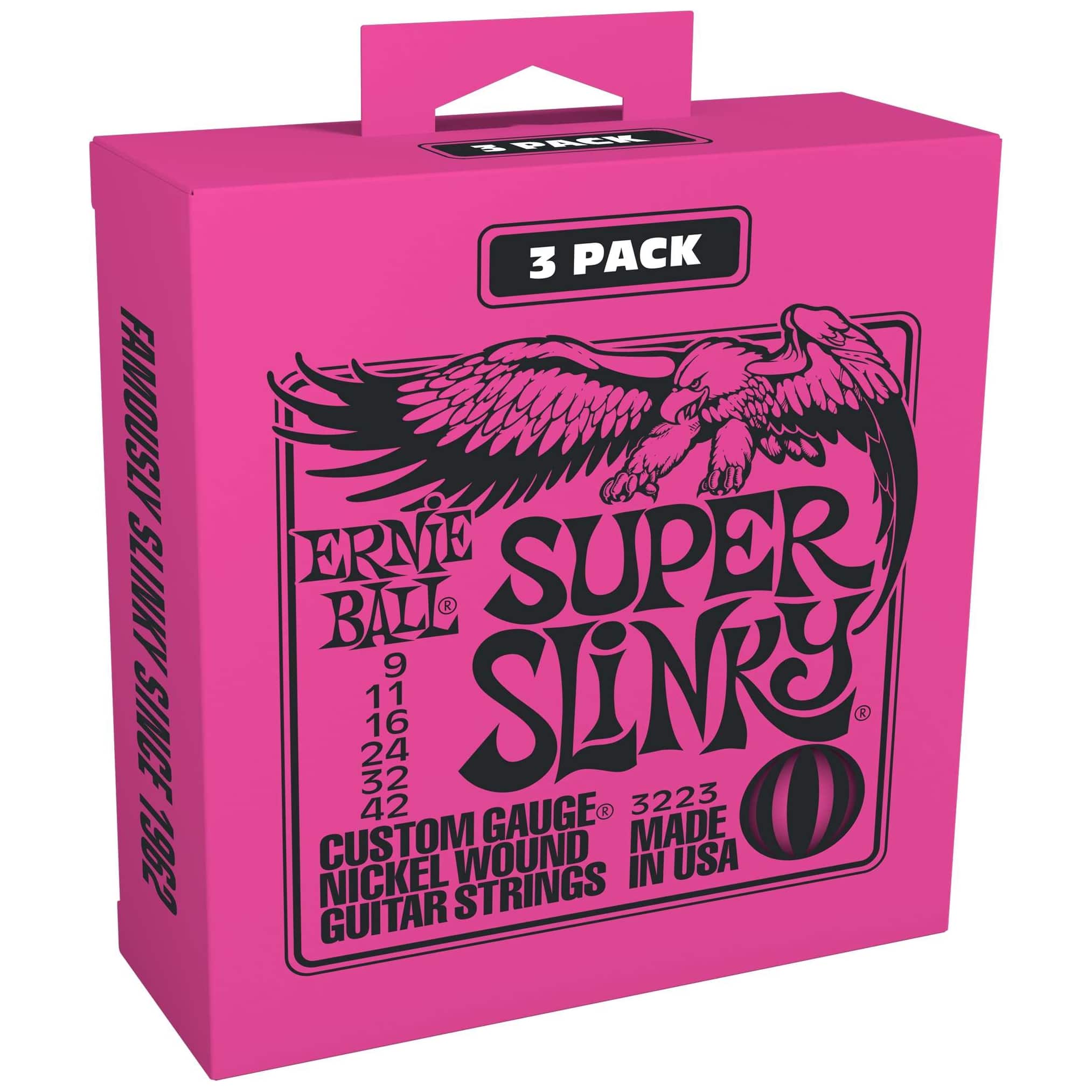 Ernie Ball 3223 - Super Slinky 3er Pack | 009-042