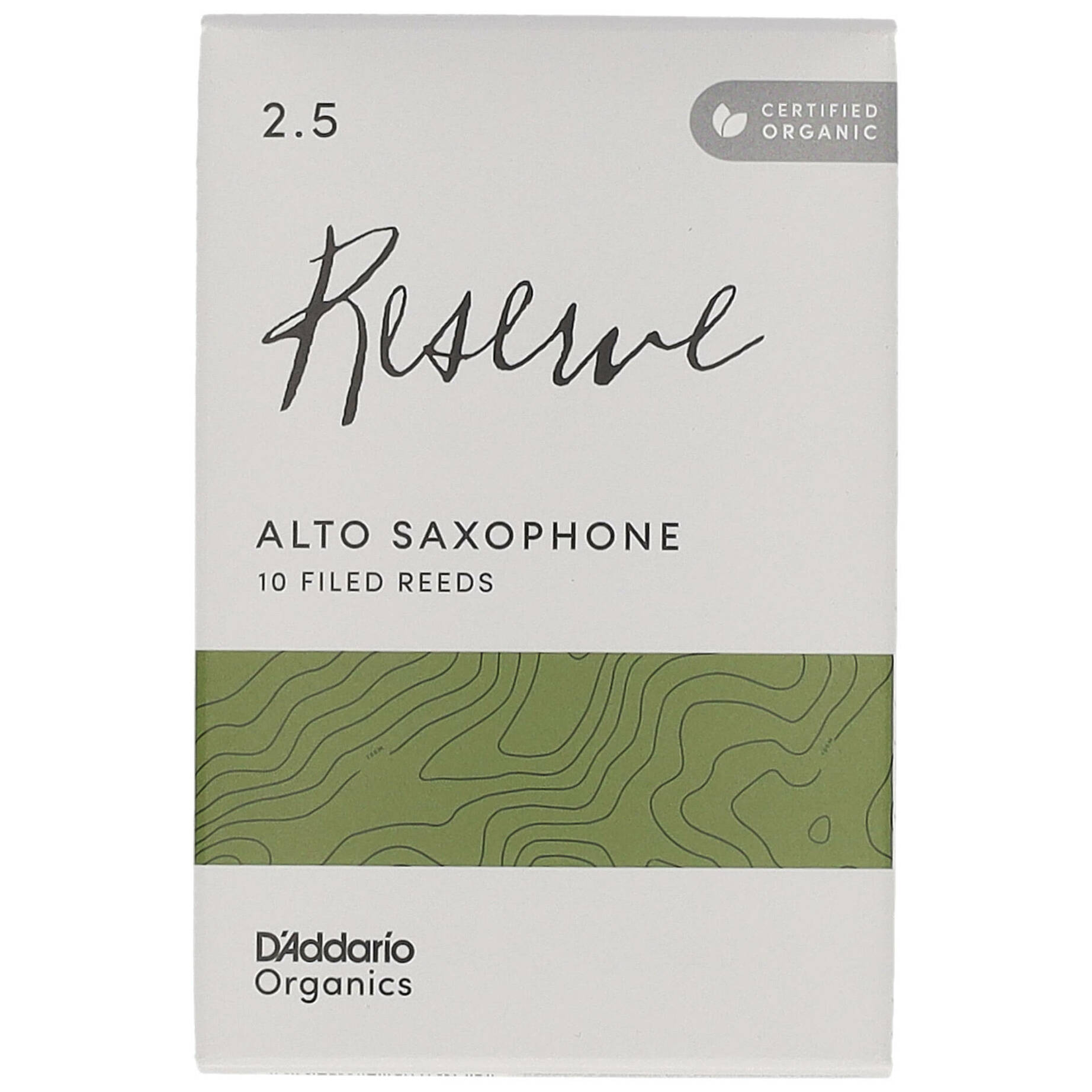 D’Addario Woodwinds Organic Reserve - Alt Saxophone 2,5 - 10er Pack