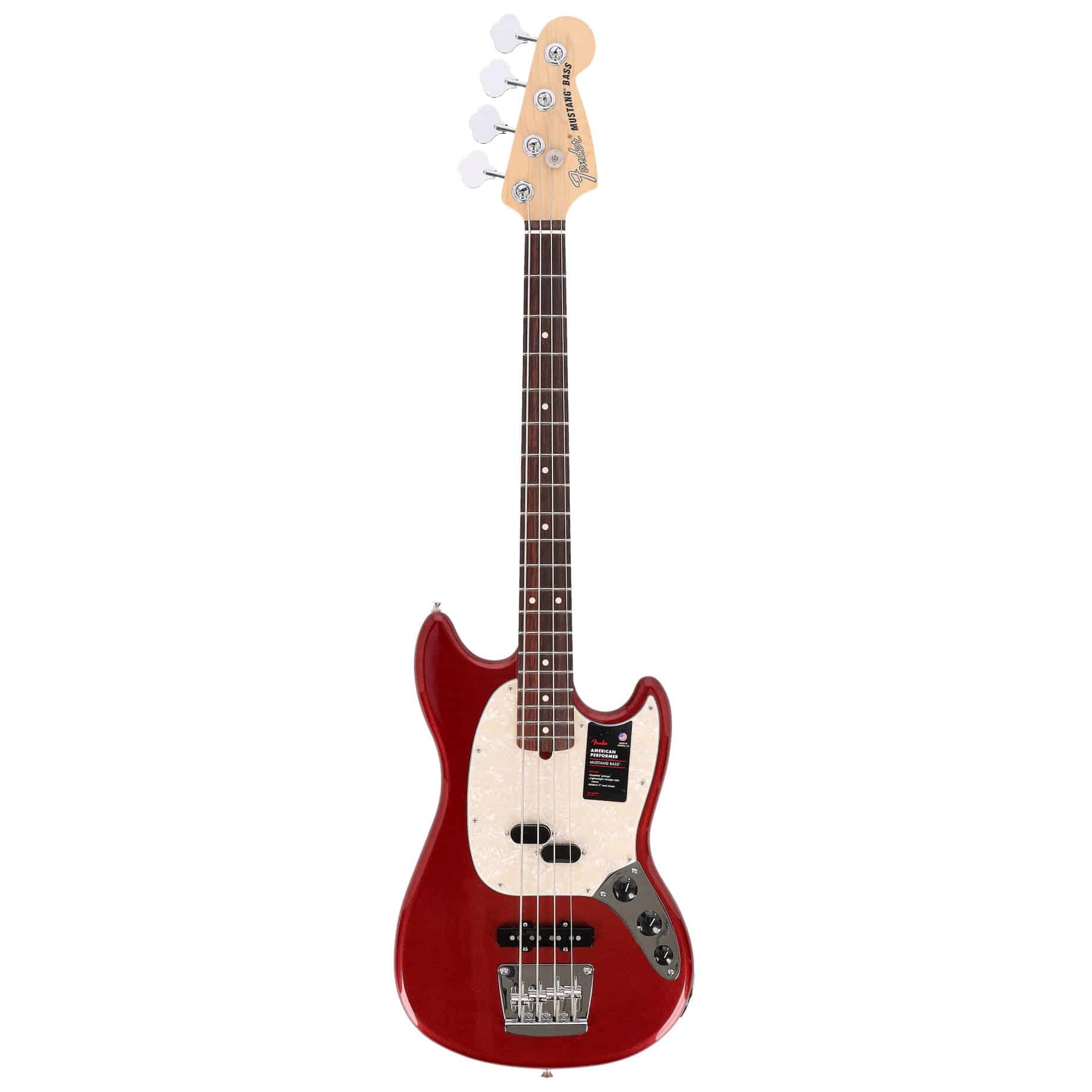 Fender American Performer Mustang Bass RW AUB